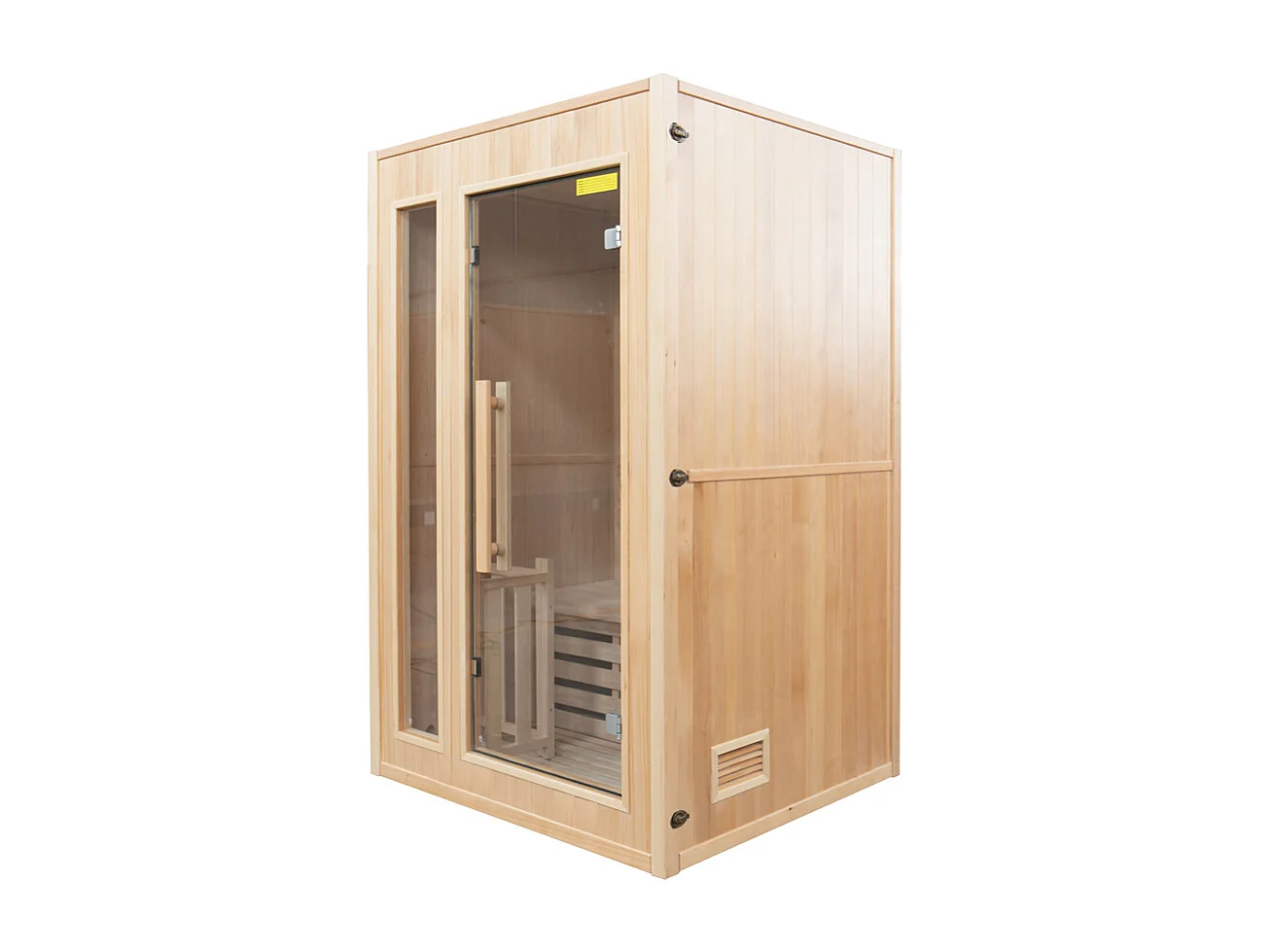 Sauna Vapeur ZEN - 2 places - 120 x 110 x 190 cm - Bois Épicéa 100% Canadien - Pack complet - 3,5 kW / 230V / 415V - 50Hz -  - Komplettpaket 3,5kW