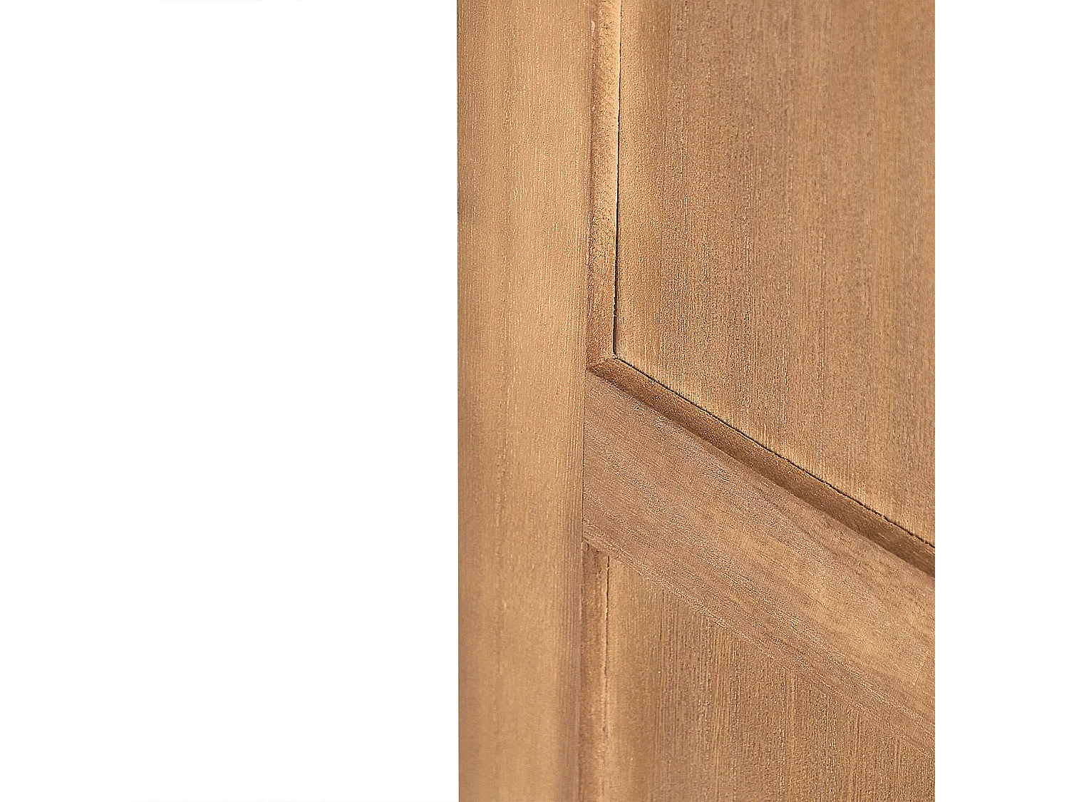 Traditionelle dekorative Raumteiler Leinwand 4 Paneele Klappbare Paulownia Holz MDF Modernes Wohnzimmer Schlafzimmer Helles Holz Certosa