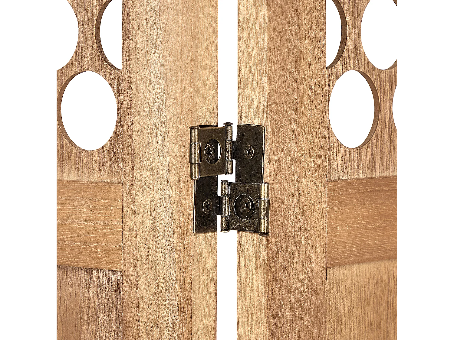 Séparateur de pièce à 4 panneaux CERTOSA Marron clair 163 cm 170 cm