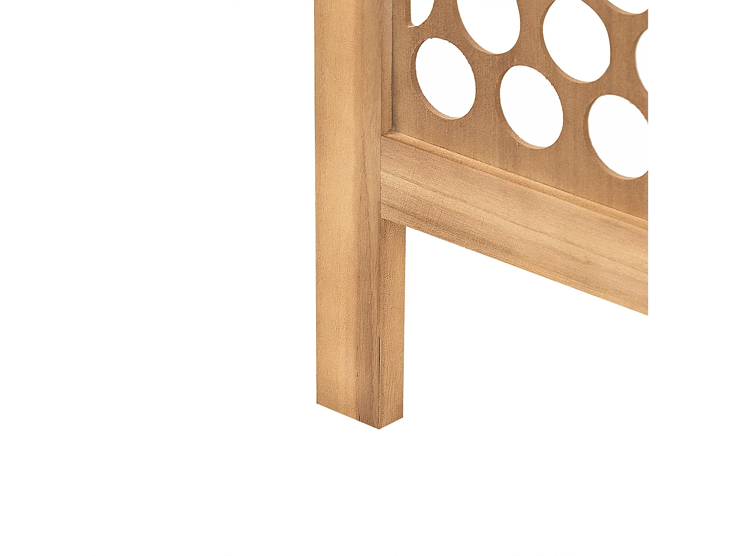 Séparateur de pièce à 4 panneaux CERTOSA Marron clair 163 cm 170 cm