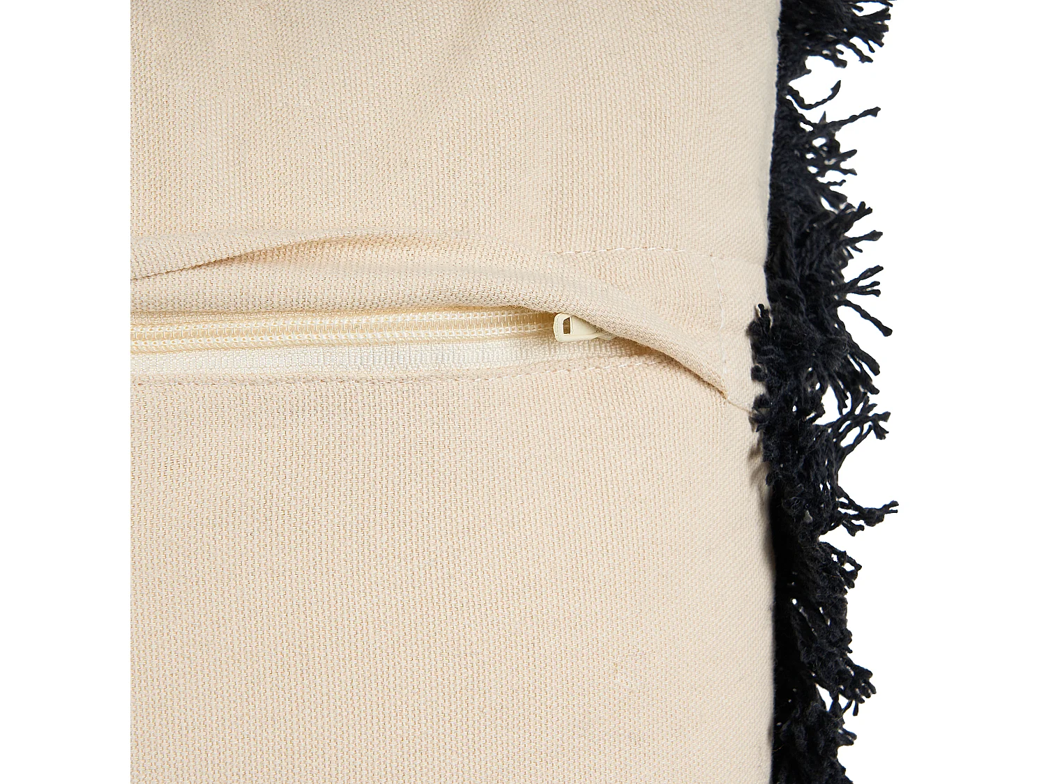 Set med 2 prydnadskuddar BANNU 45 x 45 cm Bouclé Beige