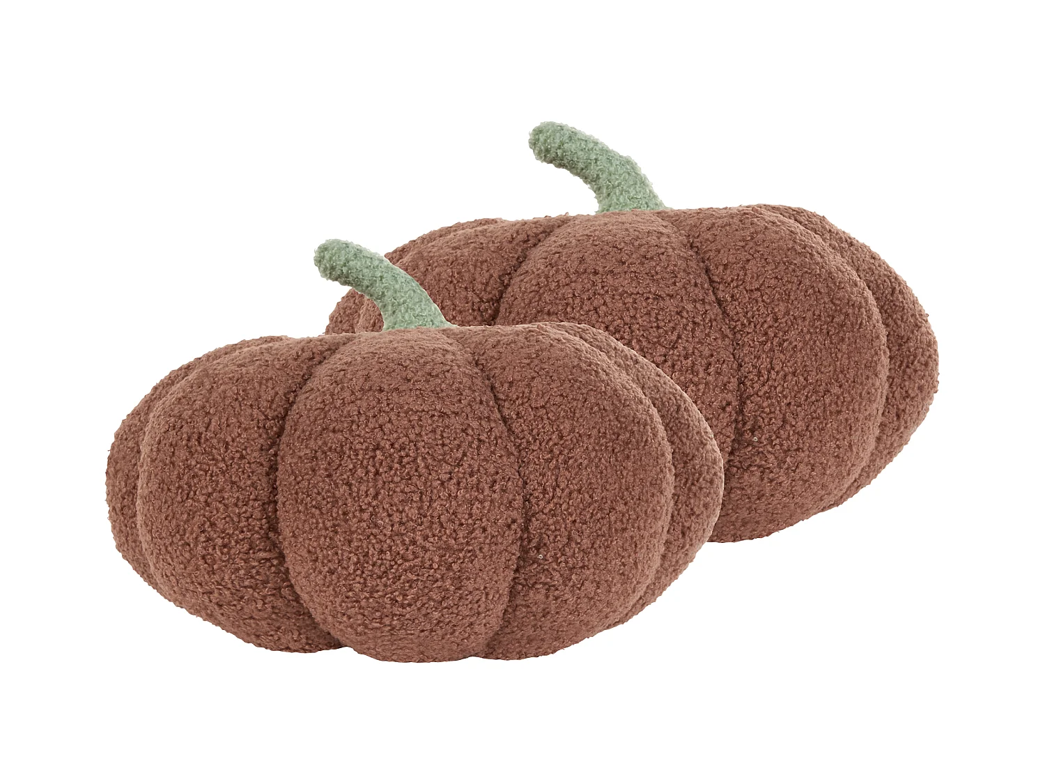 Lot de 2 coussins bouclés en forme de citrouille marron ⌀ 28 cm MUNCHKIN