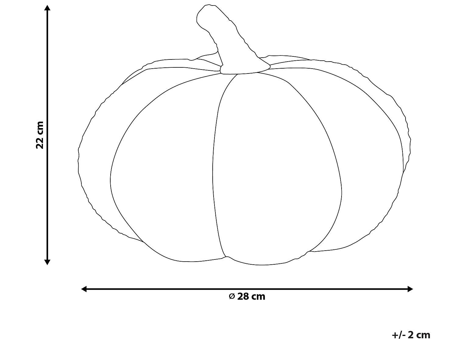 Coussin bouclé en forme de citrouille orange ⌀ 28 cm MUNCHKIN