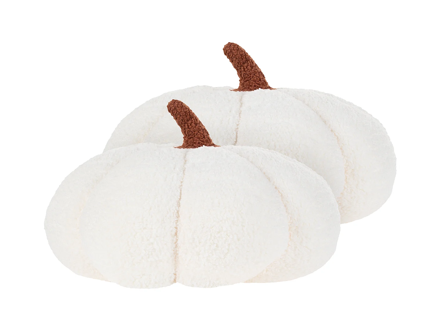 Lot de 2 coussins MUNCHKIN Bouclé 35 x 35 cm Unicolore Blanc