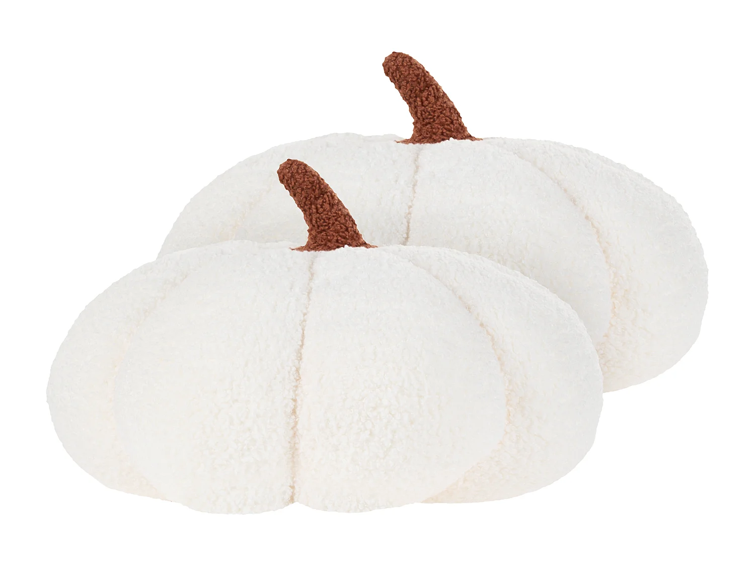 Lot de 2 coussins MUNCHKIN Bouclé 35 x 35 cm Unicolore Blanc