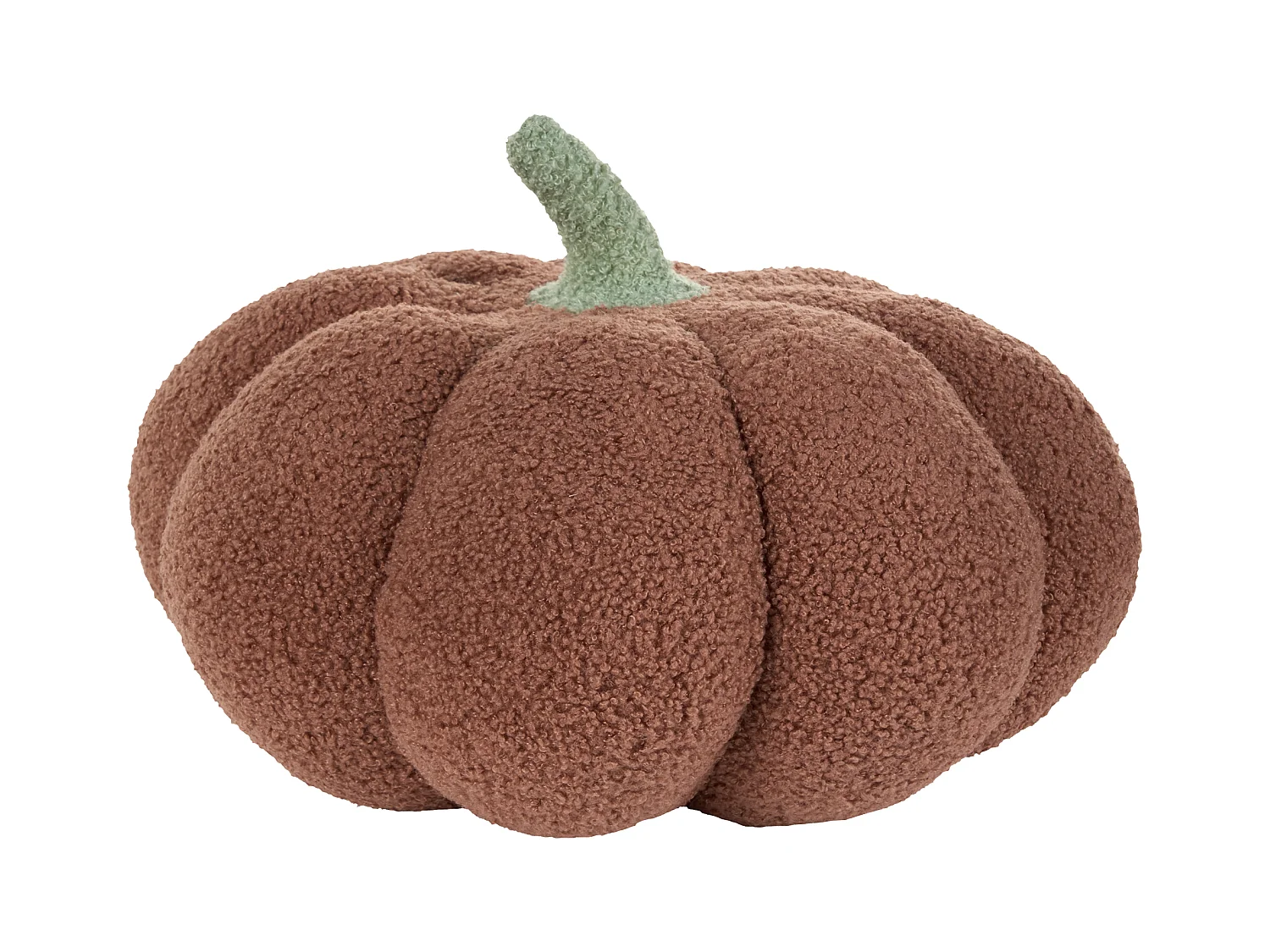 Sierkussen set van 2 pompoen bouclé bruin ⌀ 35 cm MUNCHKIN