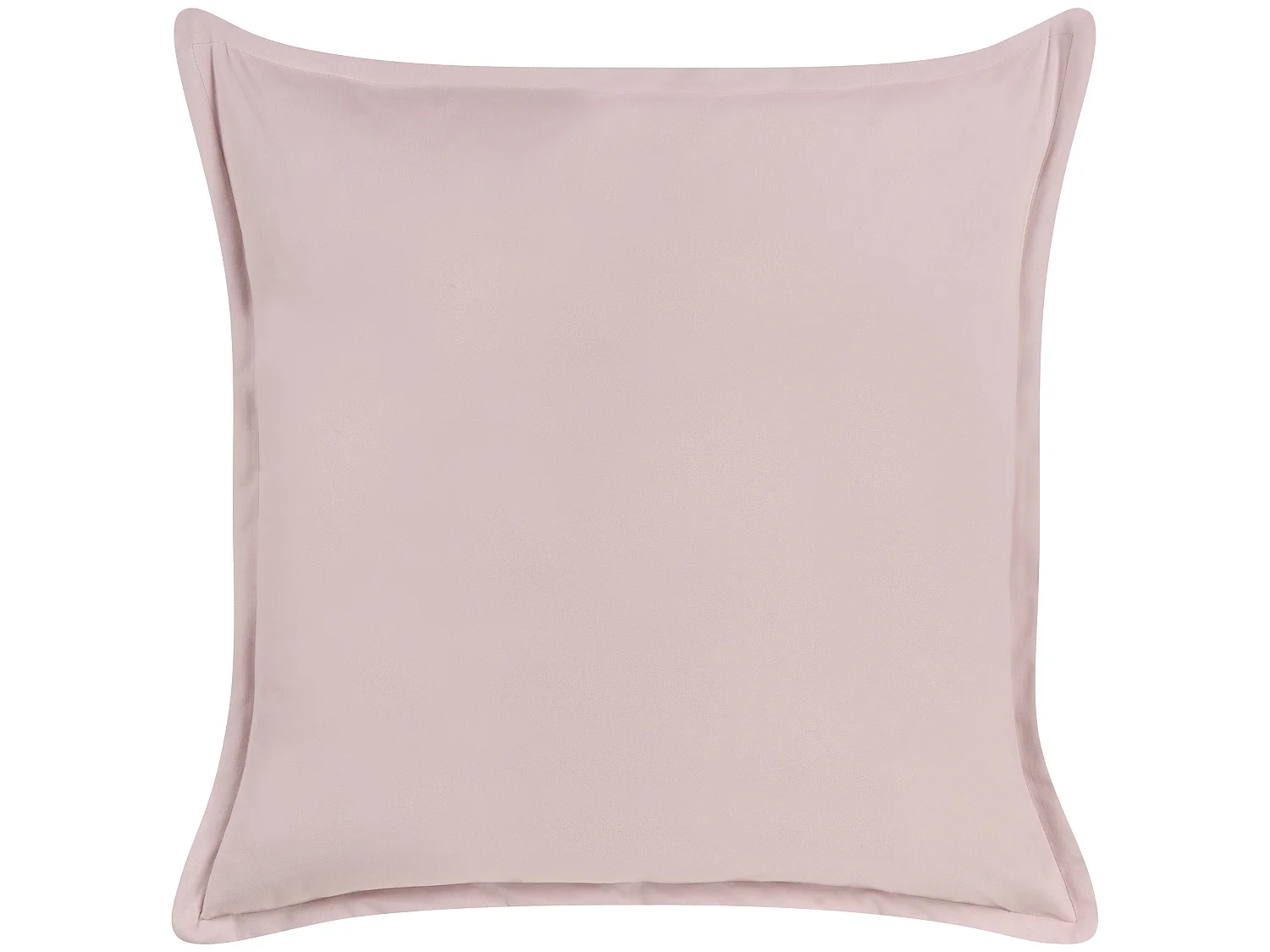 Dekokissen 2er Set EUSTOMA Samtstoff 60 x 60 cm Rosa Ohne Muster