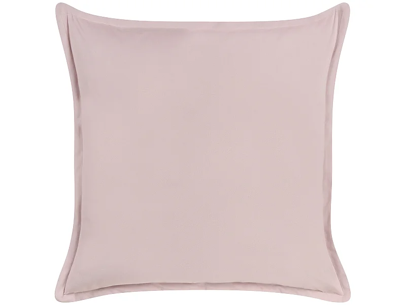 Cojín decorativo EUSTOMA Terciopelo 60 x 60 cm Rosa Liso