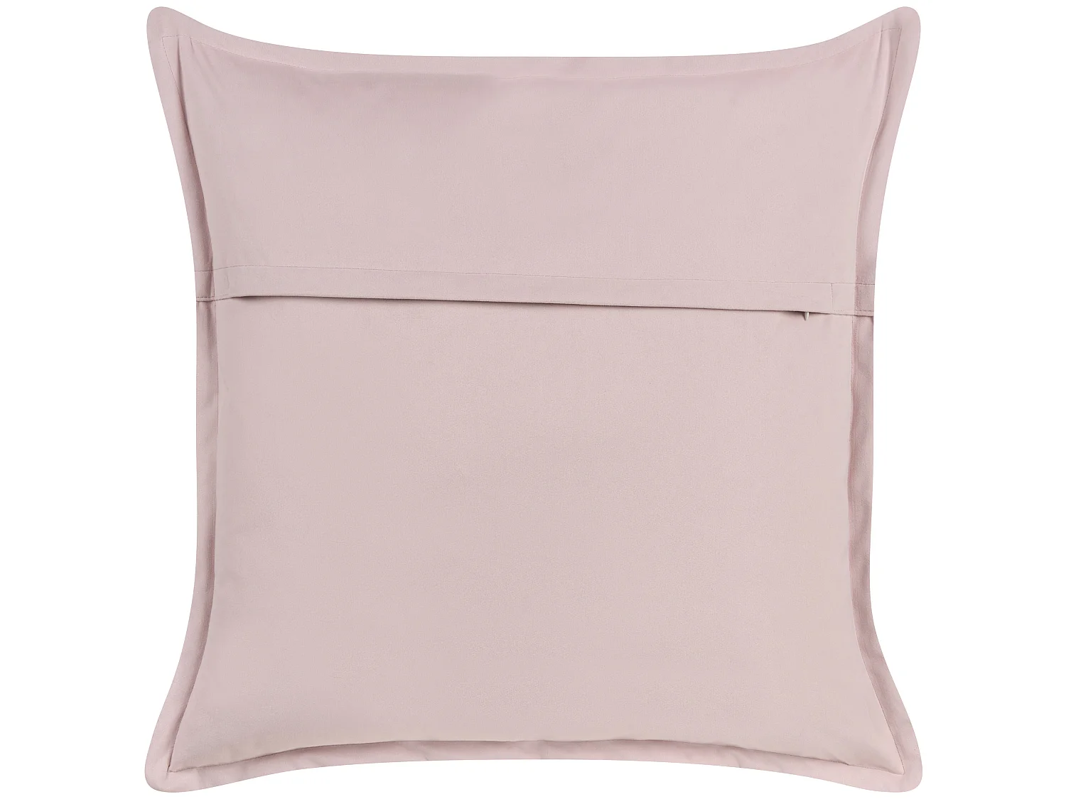 Almofada decorativa EUSTOMA Veludo 60 x 60 cm Rosa Sólido