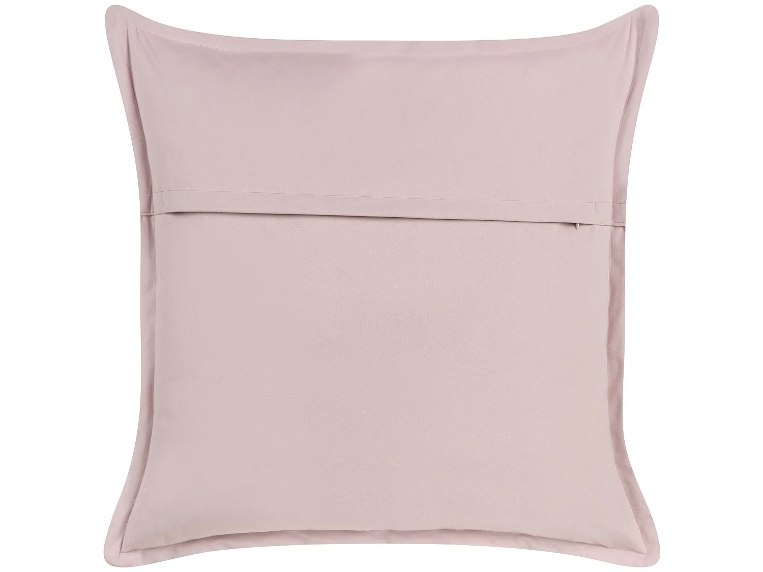 Cuscino decorativo EUSTOMA Velluto 60 x 60 cm Rosa Tinta unita