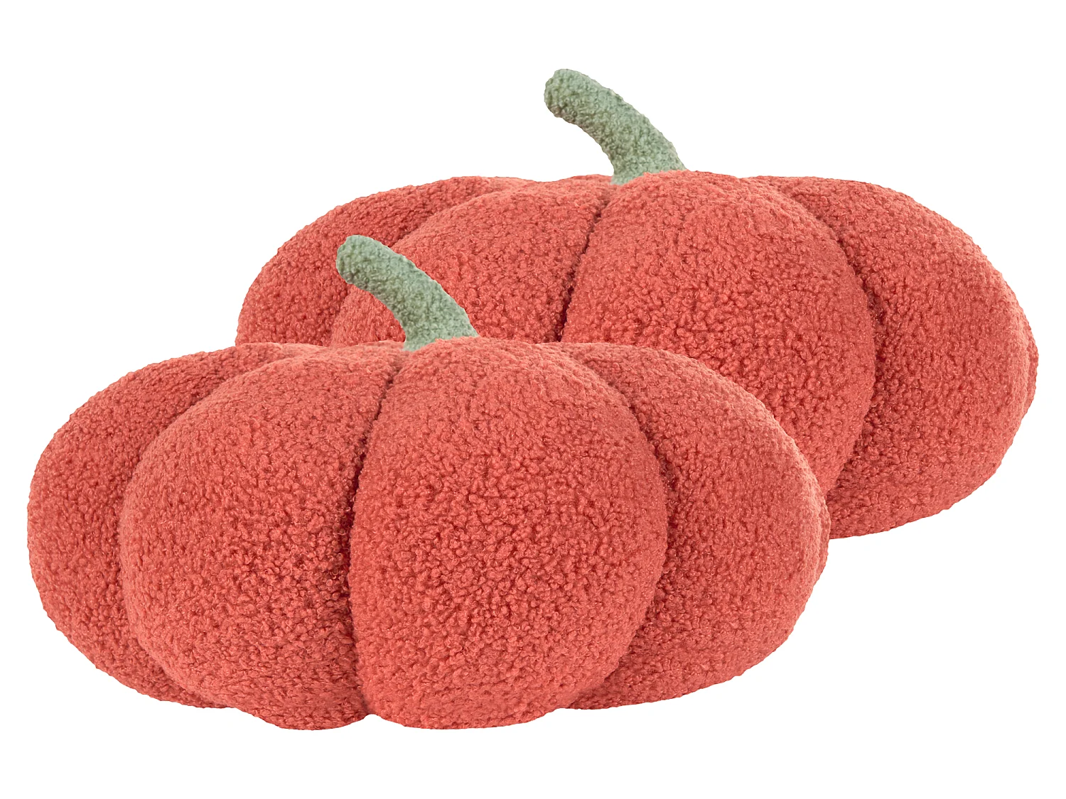 Lot de 2 coussins bouclés en forme de citrouille orange ⌀ 35 cm MUNCHKIN