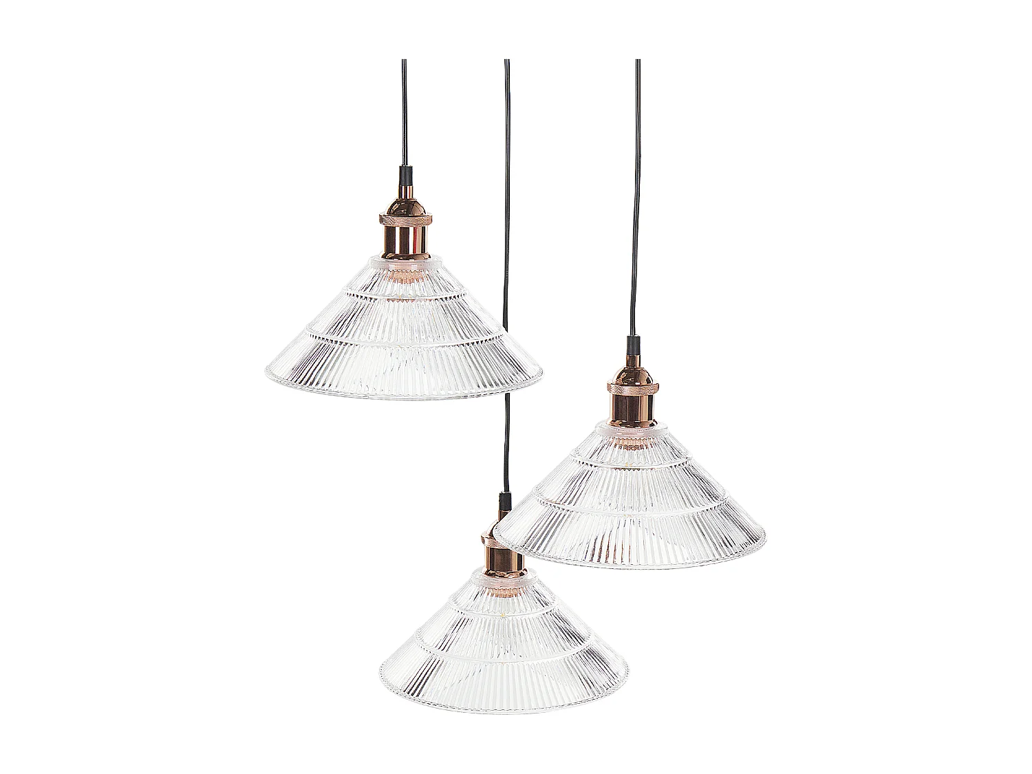 Candeeiro suspenso CURONE Vidro Cobre