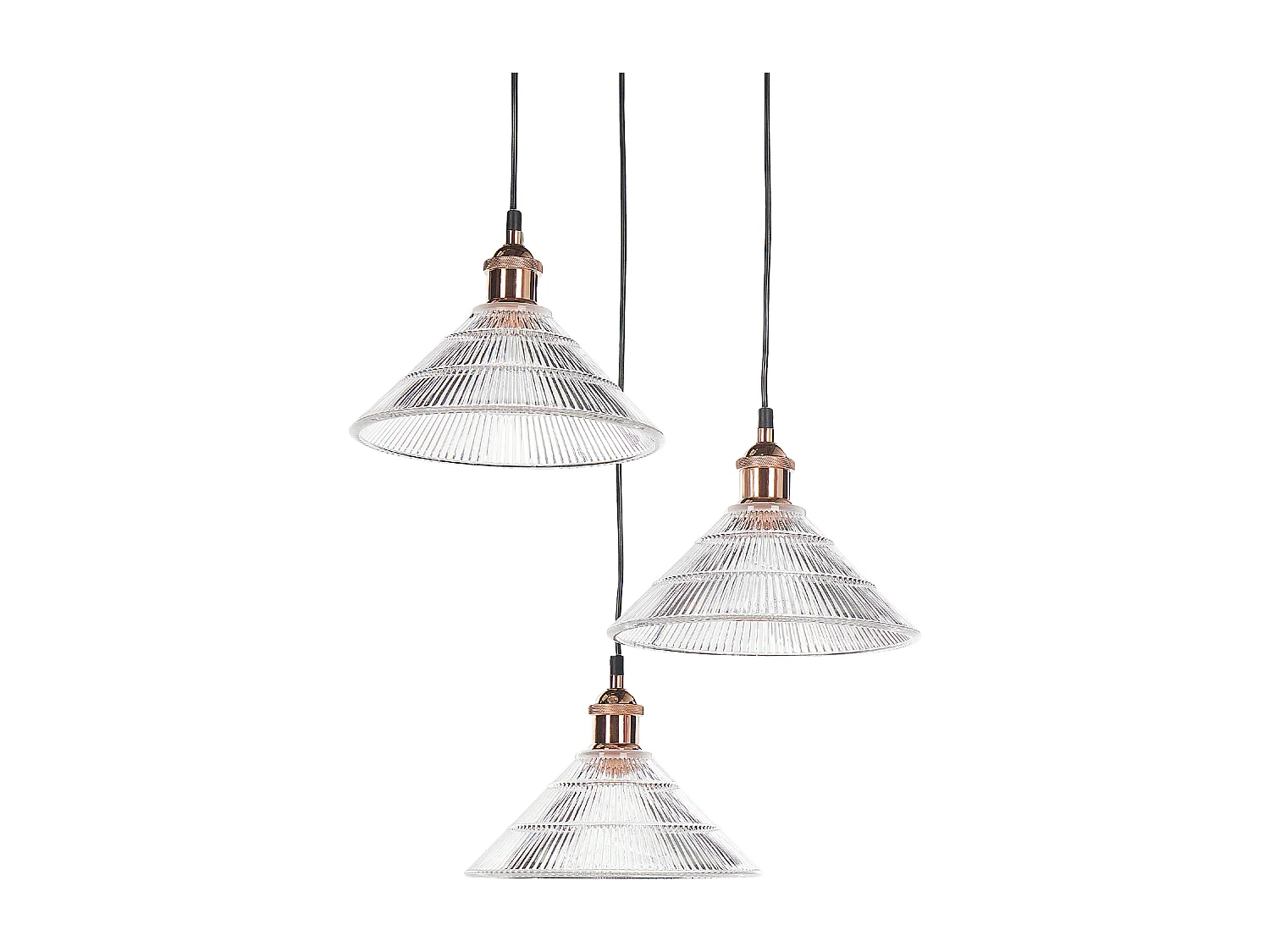 Candeeiro suspenso CURONE Vidro Cobre