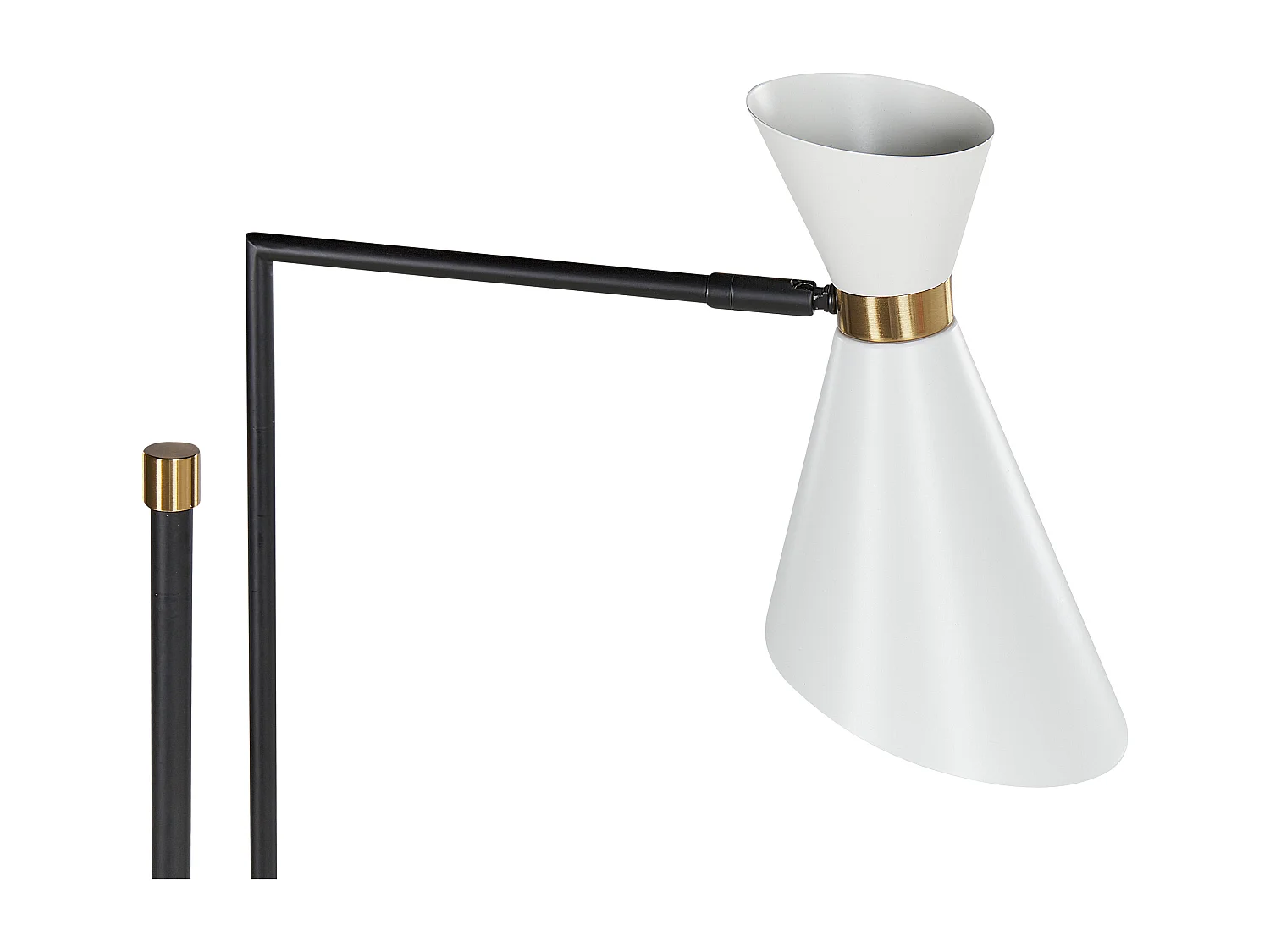 Staande lamp MELAWI Metaal Wit