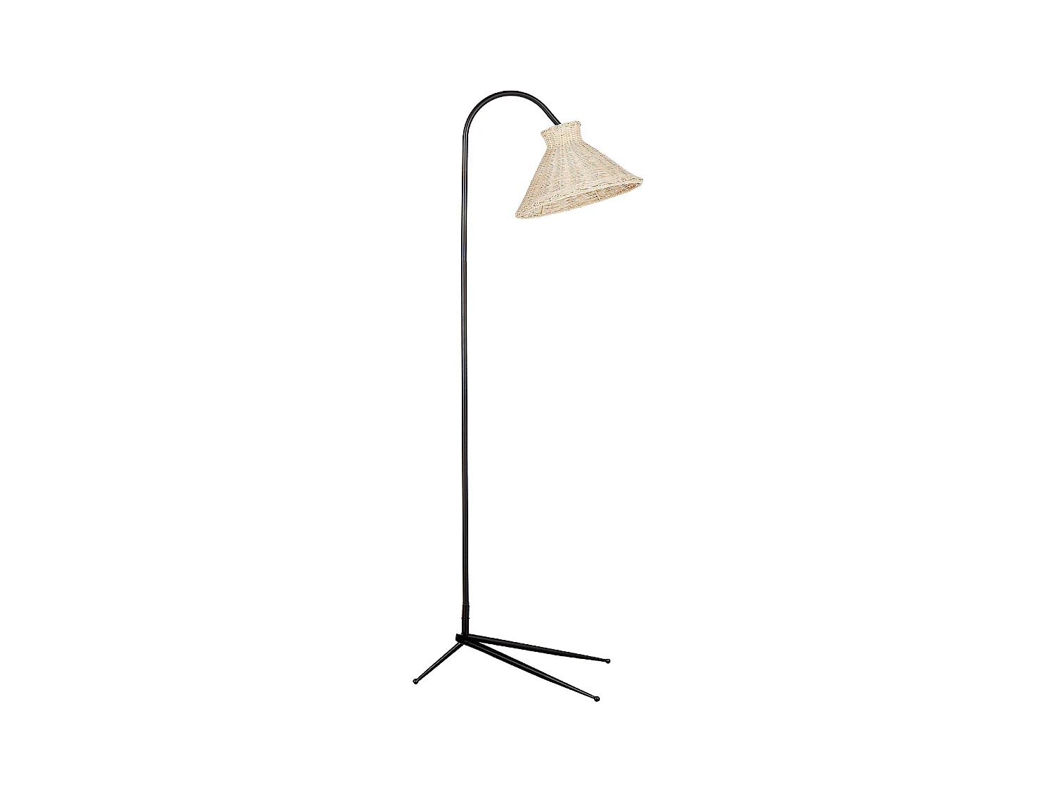 Lampadaire KERIAN Rotin Naturel