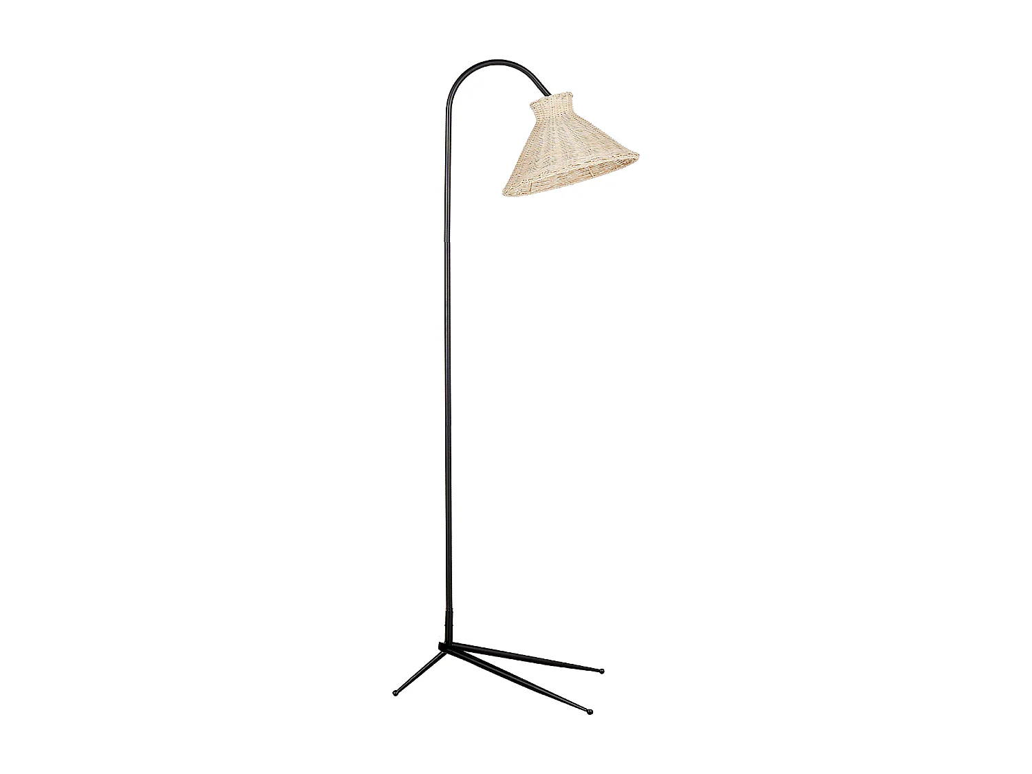 Lampadaire KERIAN Rotin Naturel