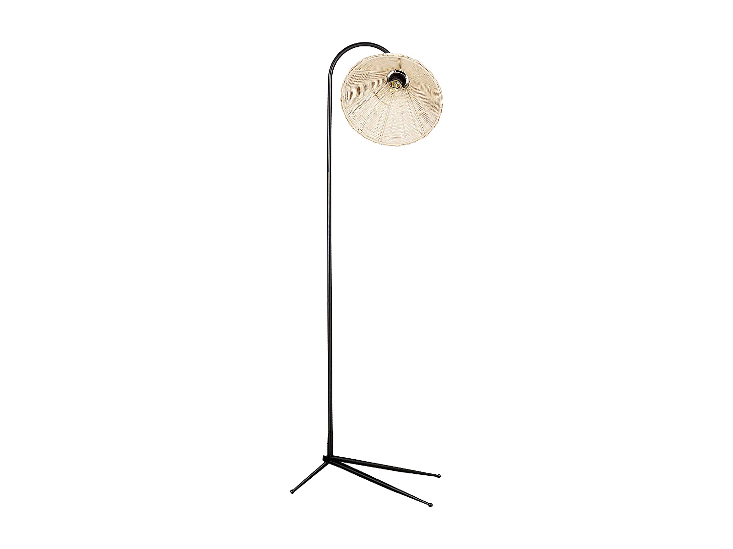 Lampadaire KERIAN Rotin Naturel
