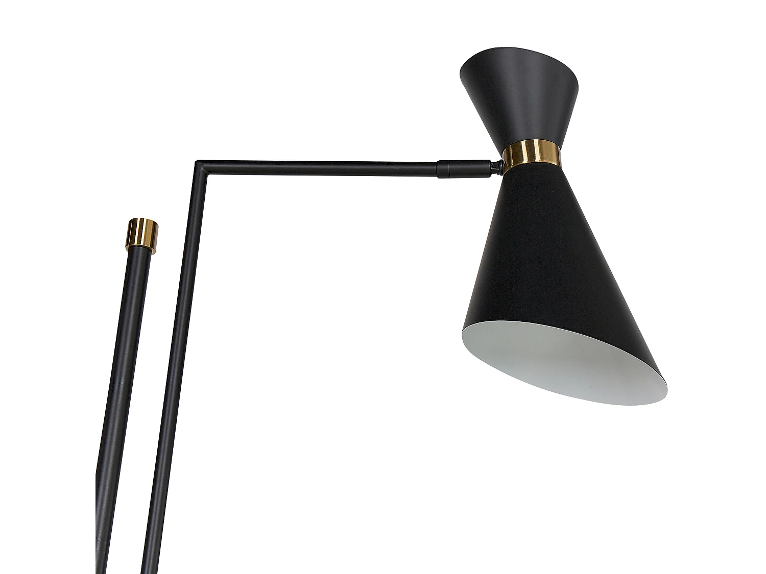Stehlampe MELAWI Metall Schwarz