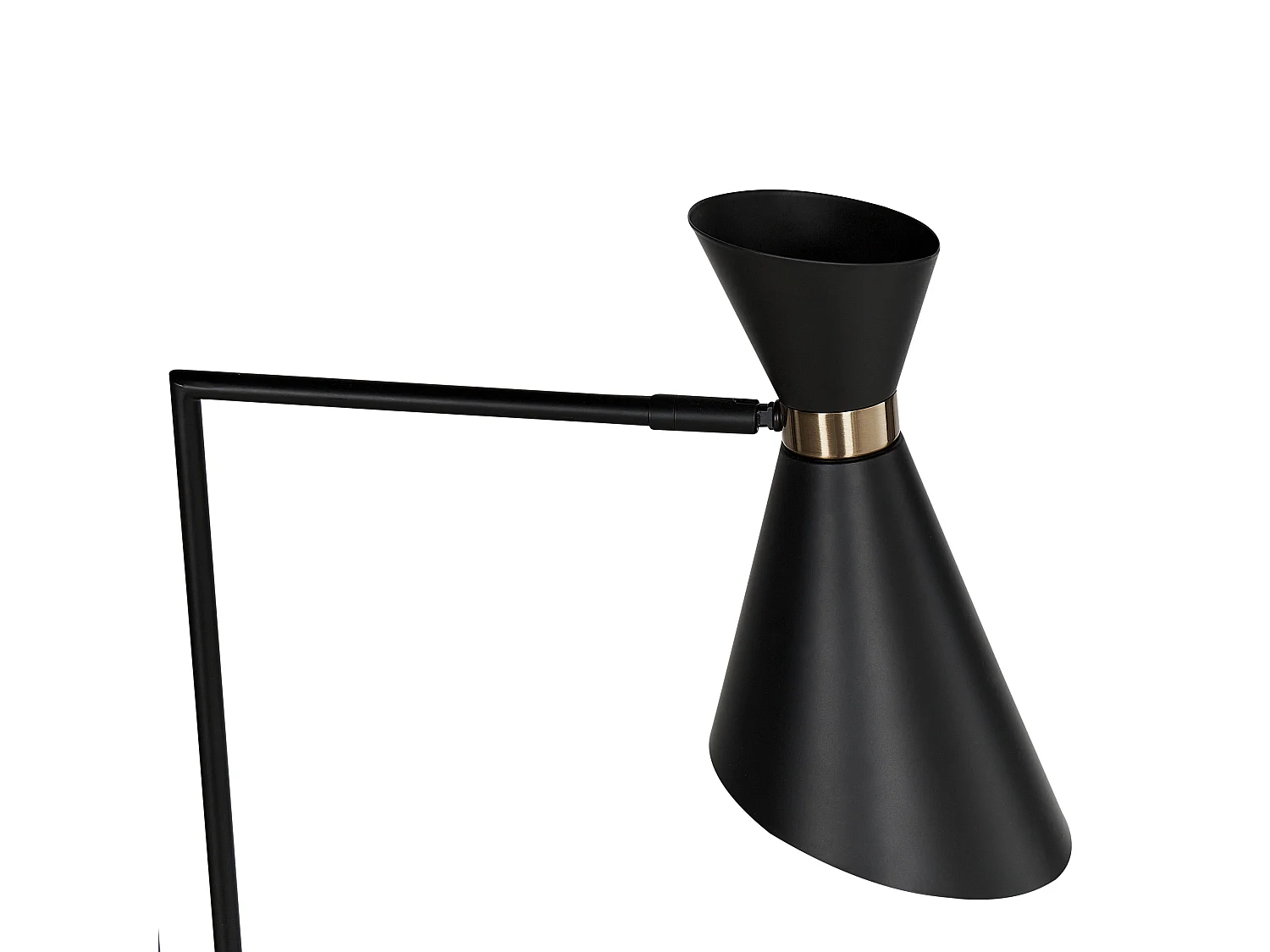 Staande lamp MELAWI Metaal Zwart