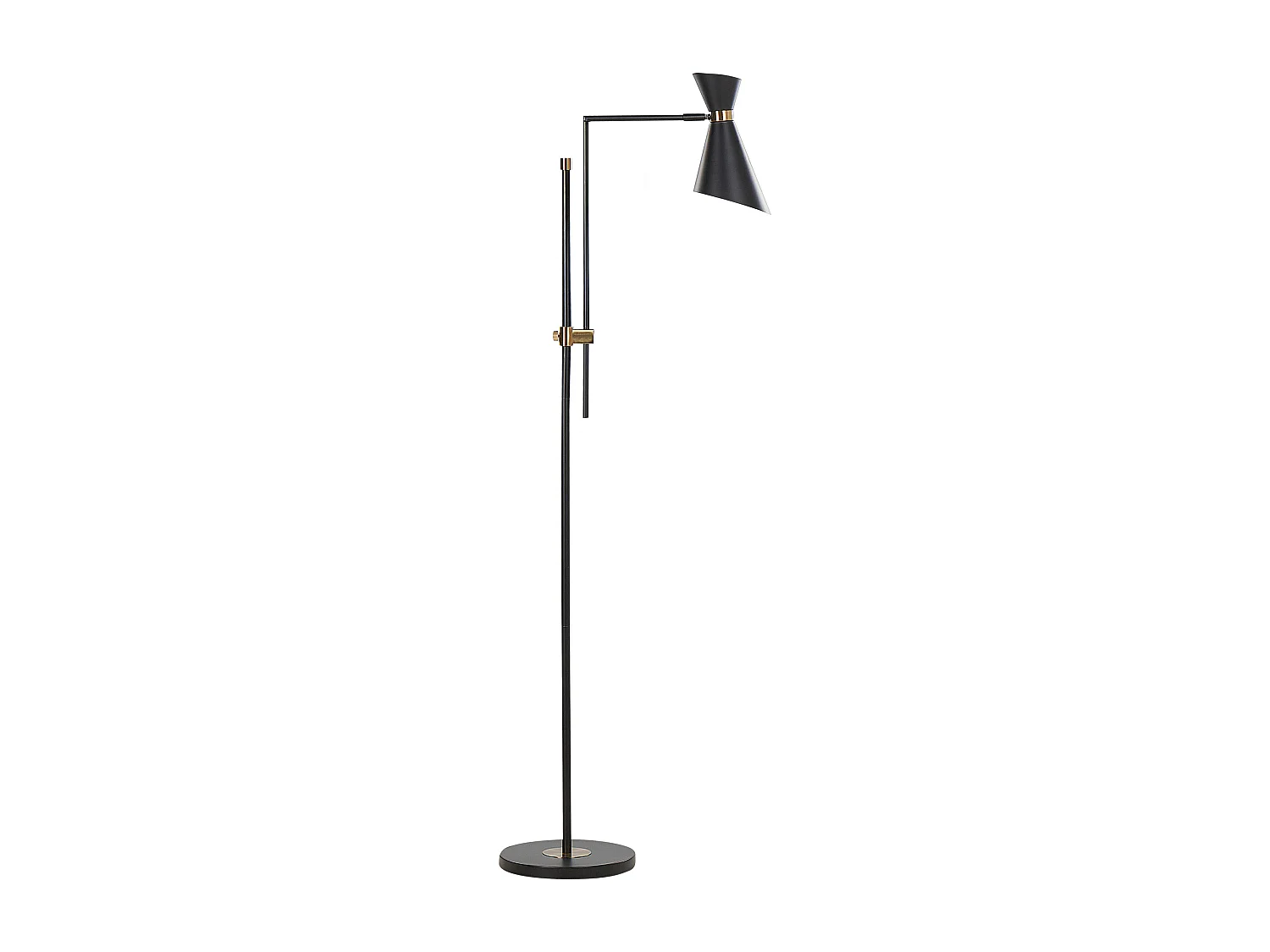 Stehlampe MELAWI Metall Schwarz