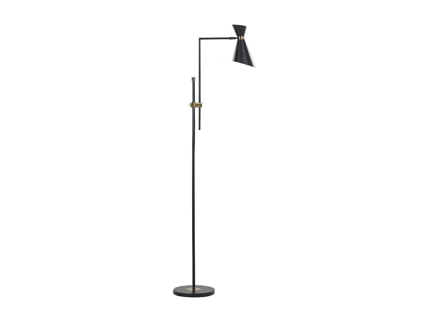 Stehlampe MELAWI Metall Schwarz
