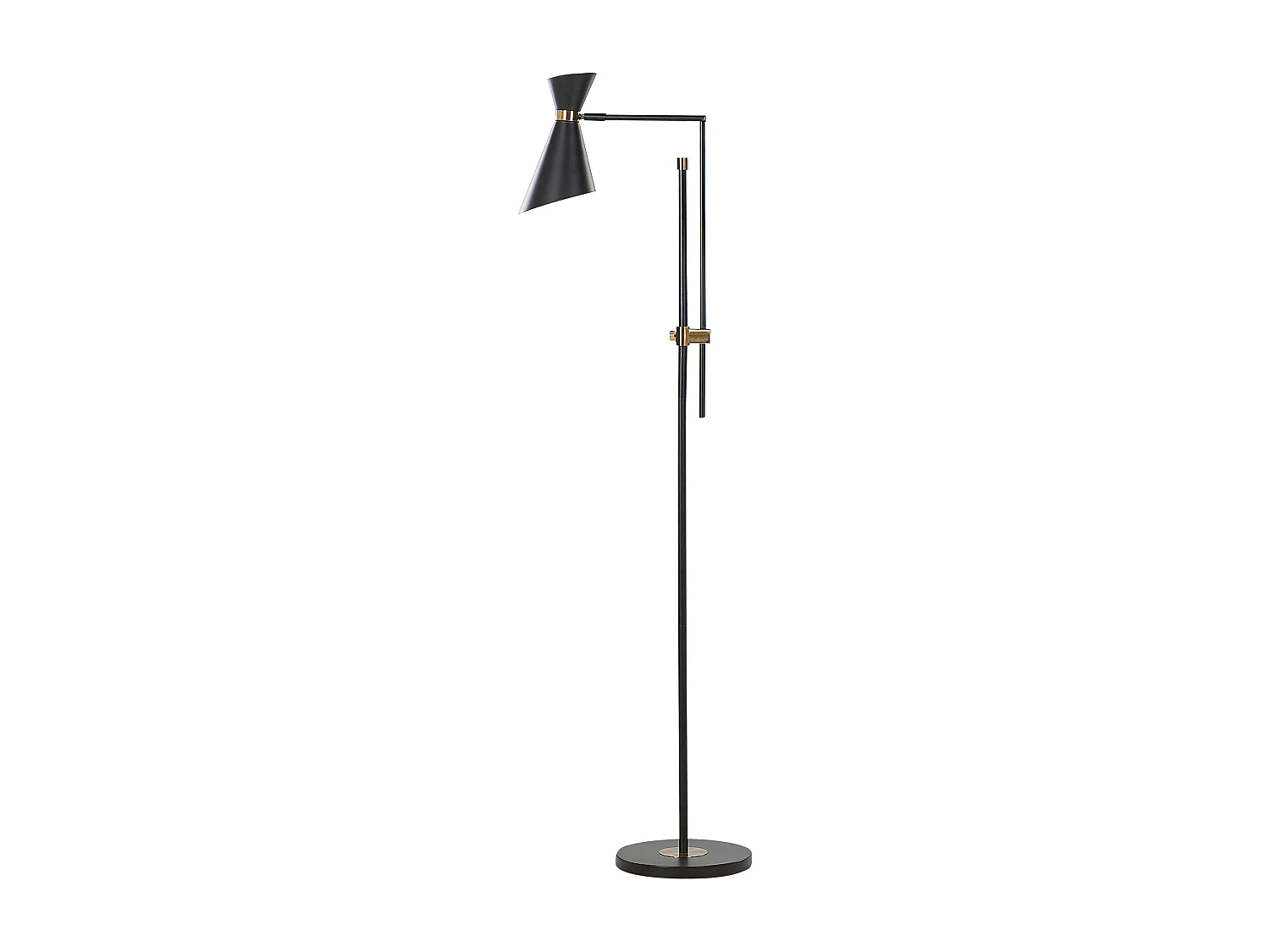 Stehlampe MELAWI Metall Schwarz