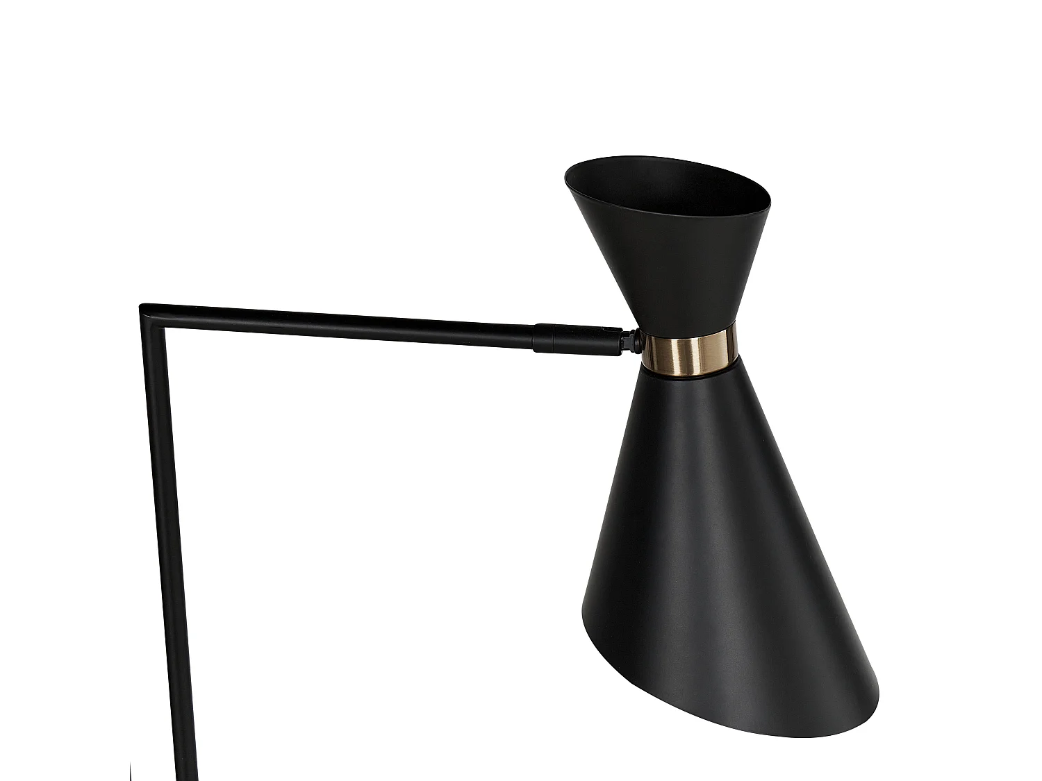 Stehlampe MELAWI Metall Schwarz