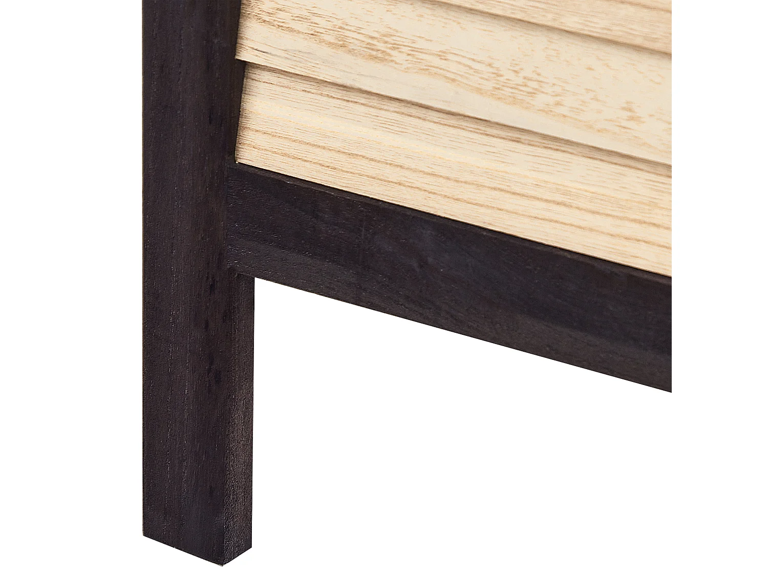 Biombo com 4 painéis BRENNERBAD Castanho/Preto 164 cm 170 cm