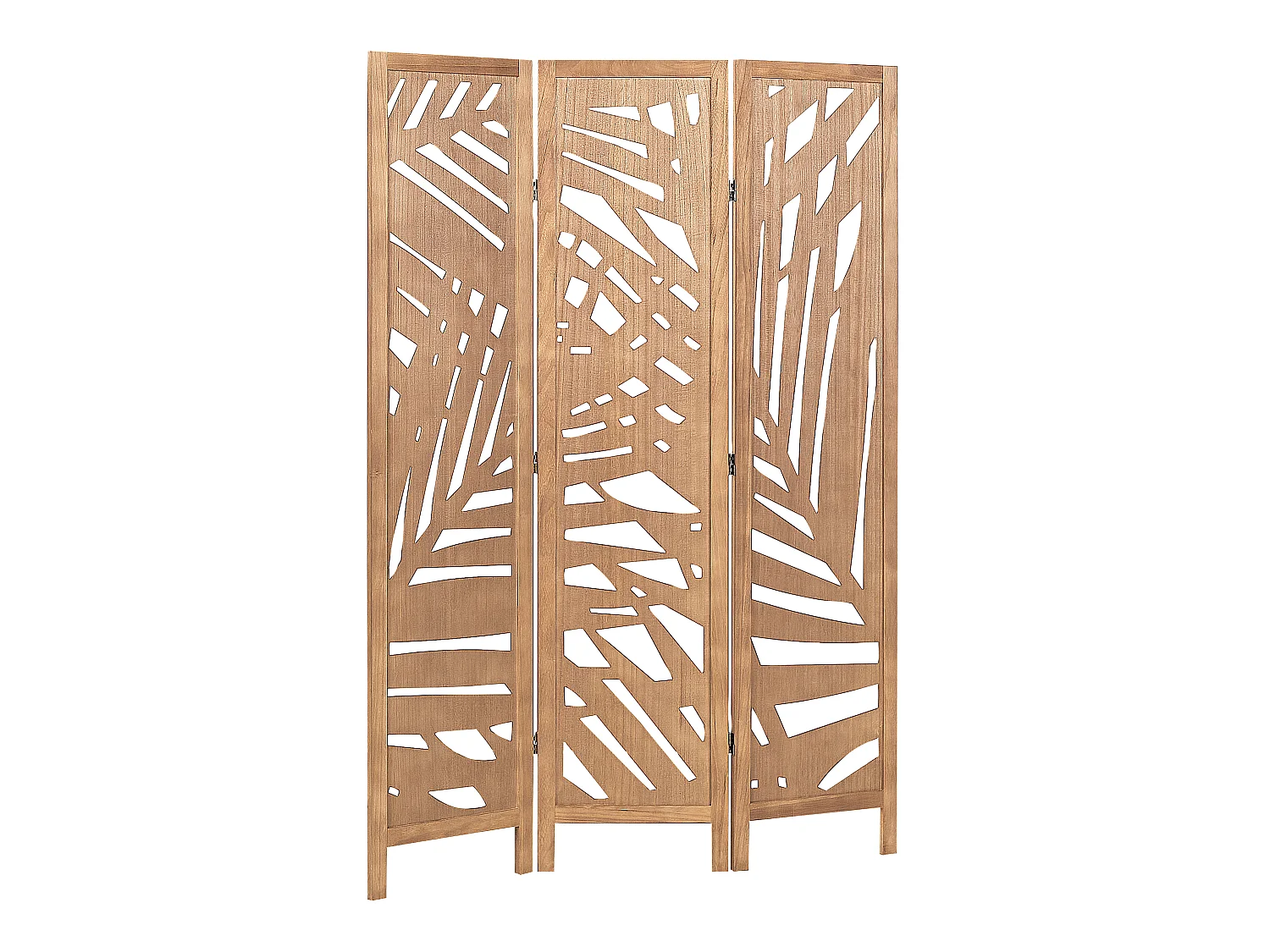 Séparateur de pièce à 3 panneaux VERNAGO Marron clair 122 cm 170 cm
