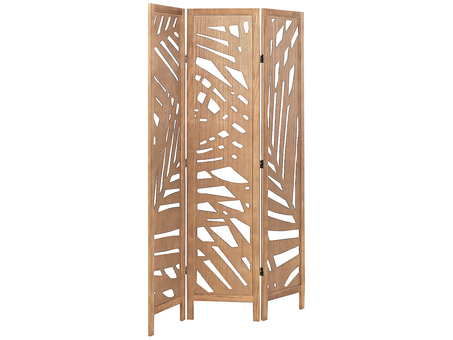 Séparateur de pièce à 3 panneaux VERNAGO Marron clair 122 cm 170 cm