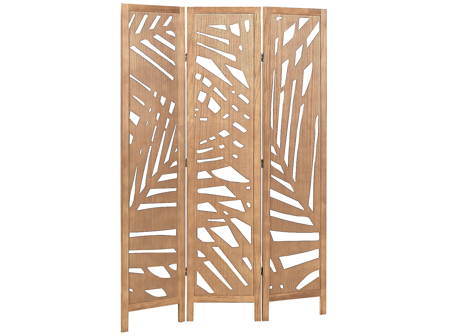 Séparateur de pièce à 3 panneaux VERNAGO Marron clair 122 cm 170 cm