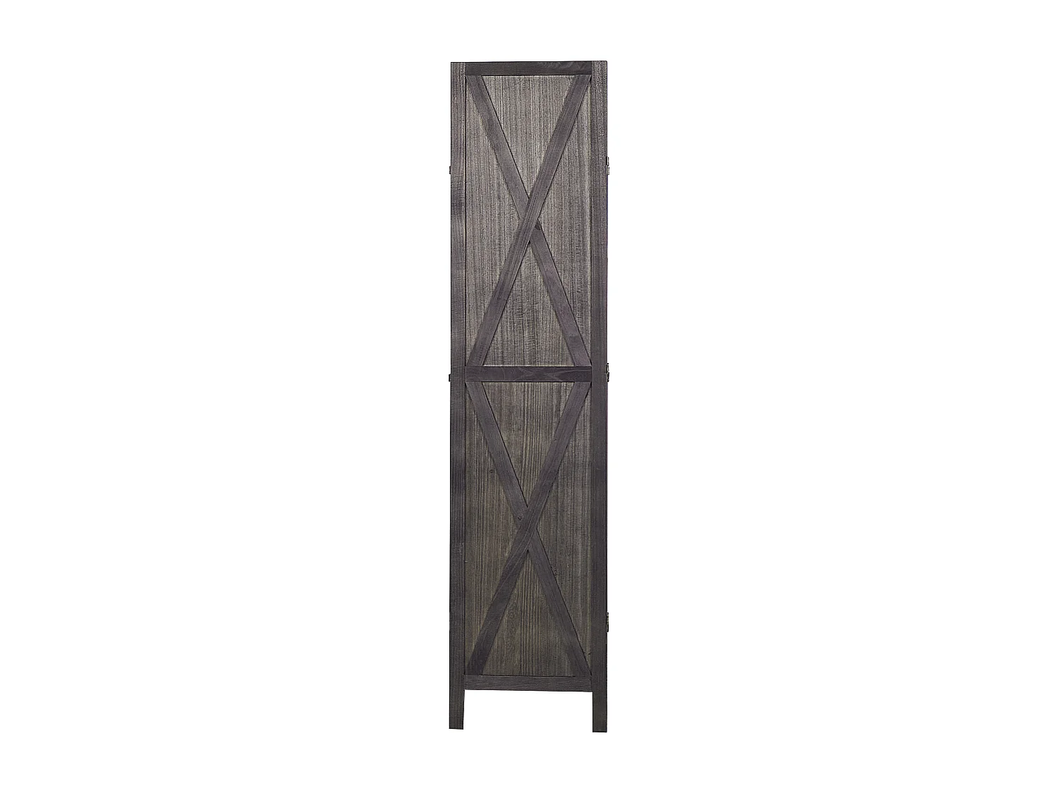 Séparateur de pièce à 4 panneaux RIDANNA Marron foncé 163 cm 170 cm