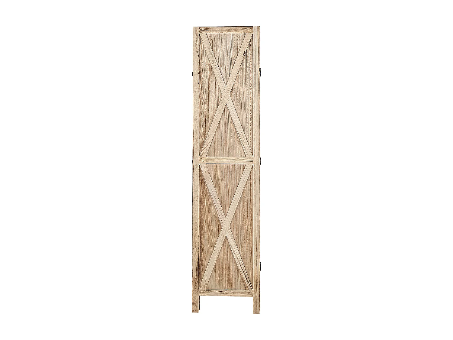 Paravent à 4 panneaux 170 x 163 cm bois clair RIDANNA