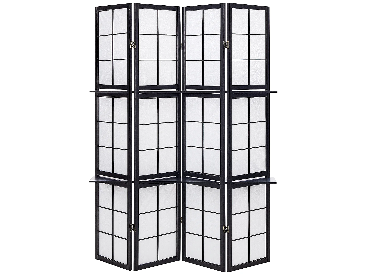 Biombo com 4 painéis GOMAGOI Preto 120 cm 170 cm