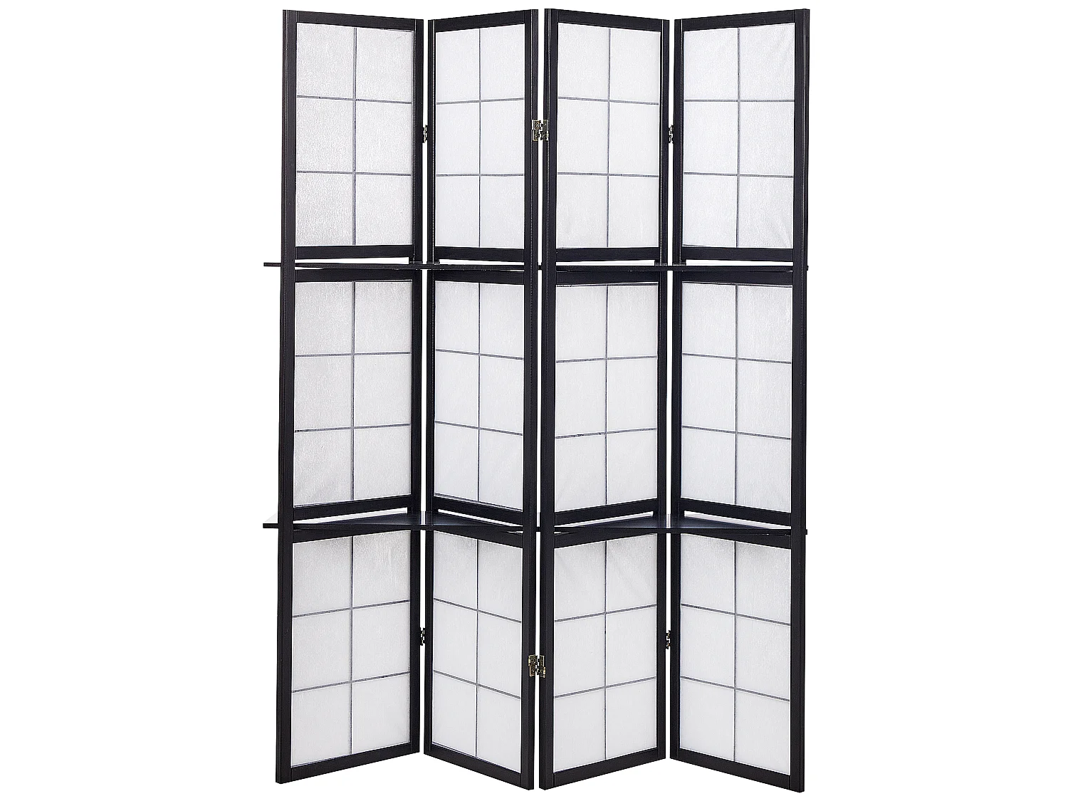 Biombo com 4 painéis GOMAGOI Preto 120 cm 170 cm