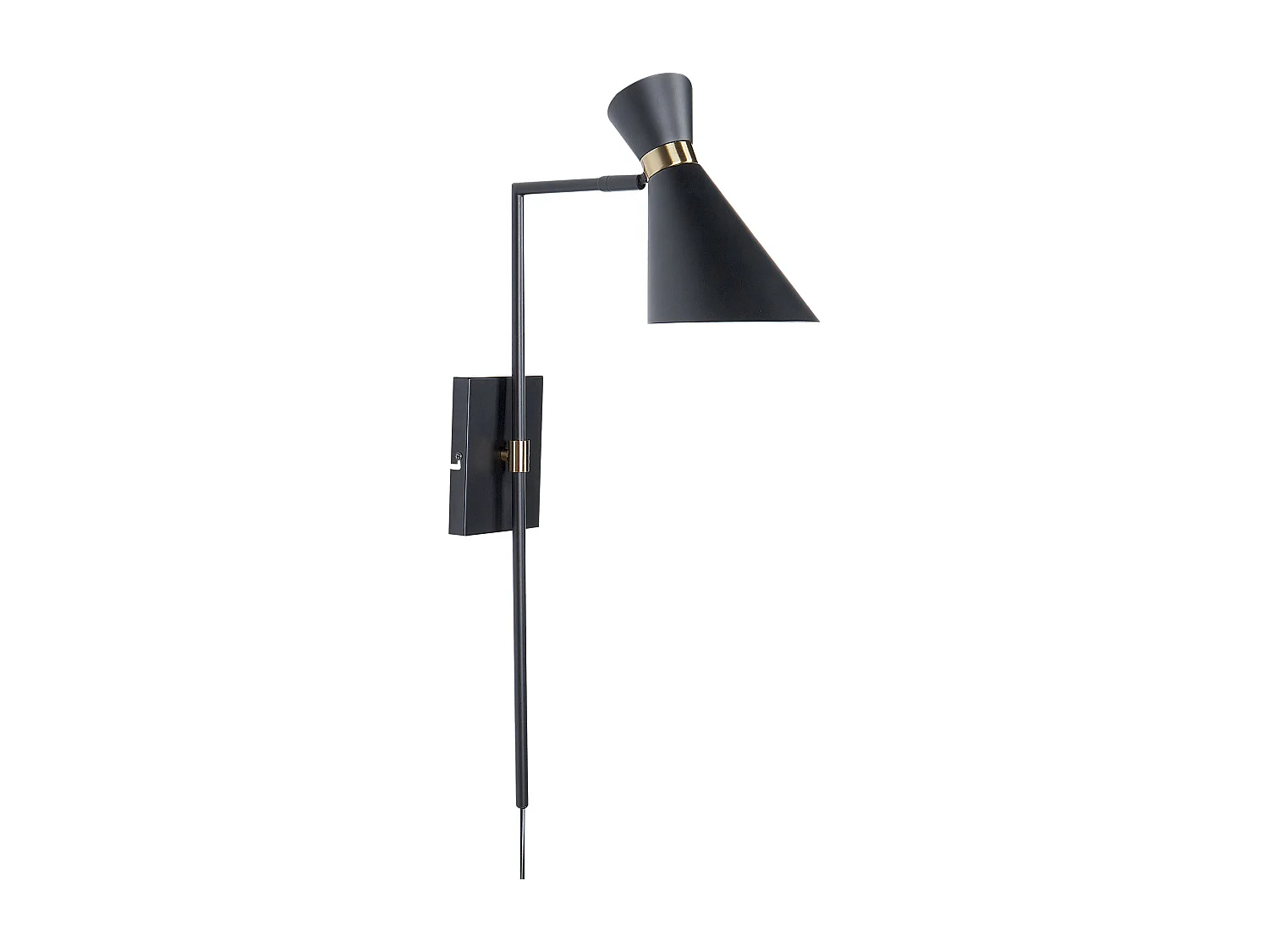 Lampe murale MELAWI Réglable Métal Noir
