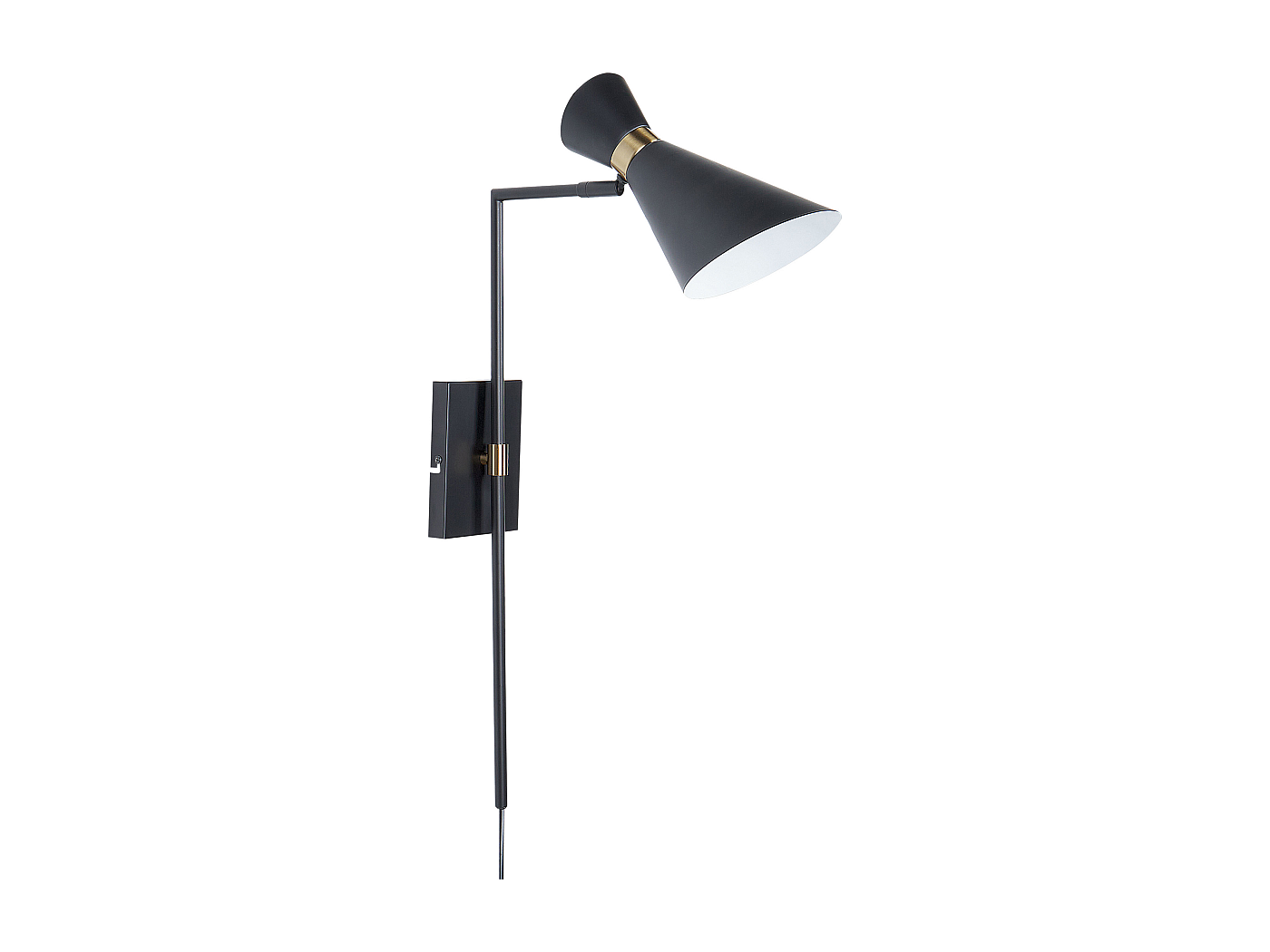 DanDiBo Portalampada Da Parete Emma In Metallo Nero – 68 Cm, 3 Portacandele Con Bicchieri In Vetro, Decorazione Design