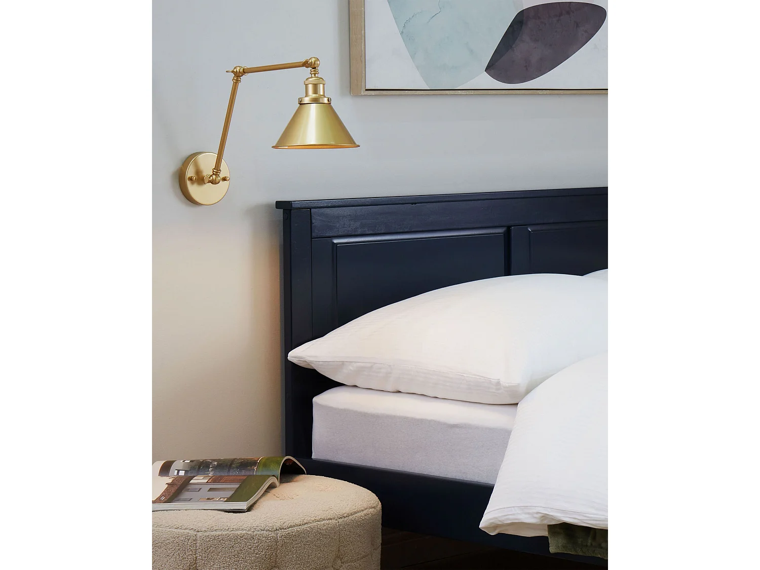 Lot de 2 lampes murales NARVA Réglable Métal Doré