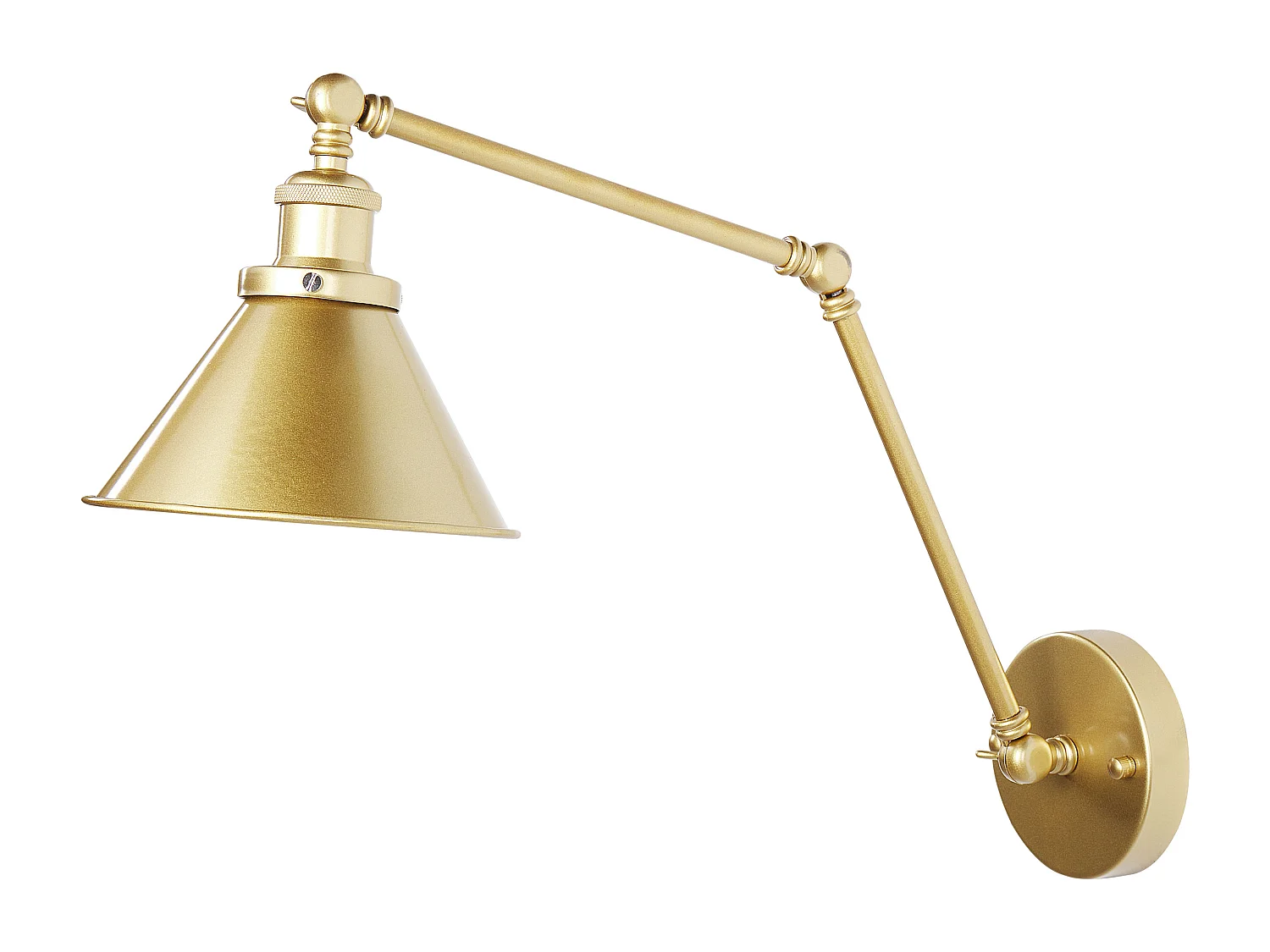 Lot de 2 lampes murales NARVA Réglable Métal Doré