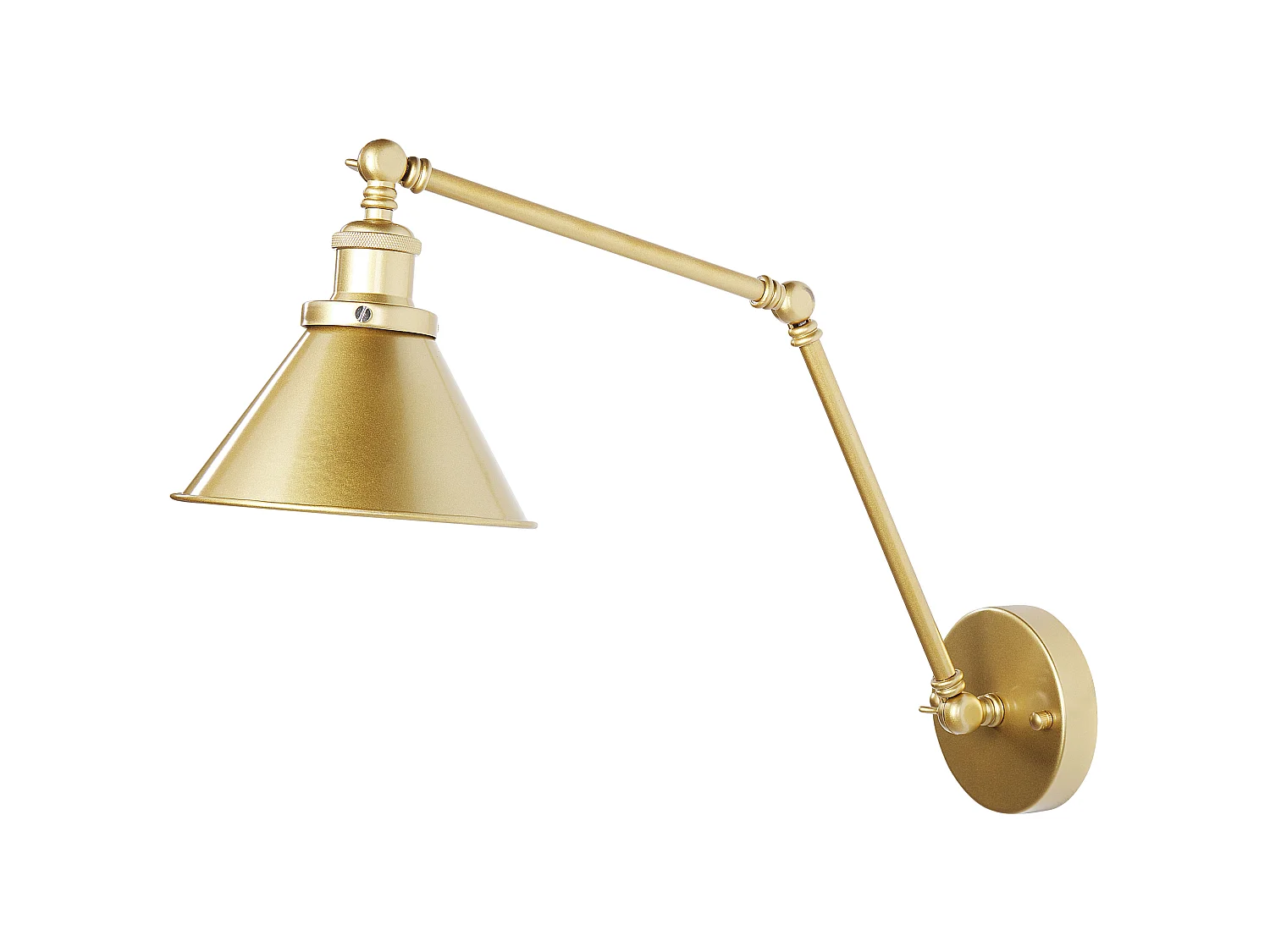 Lot de 2 lampes murales NARVA Réglable Métal Doré