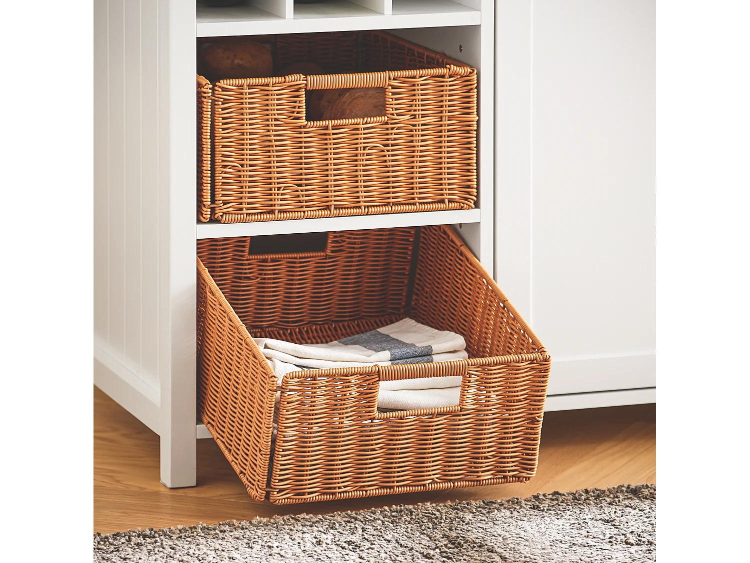 SoBuy KNL05-W îlot Central de Cuisine, Placard, Buffet de Cuisine avec Porte-Bouteille pour 9 Bouteilles