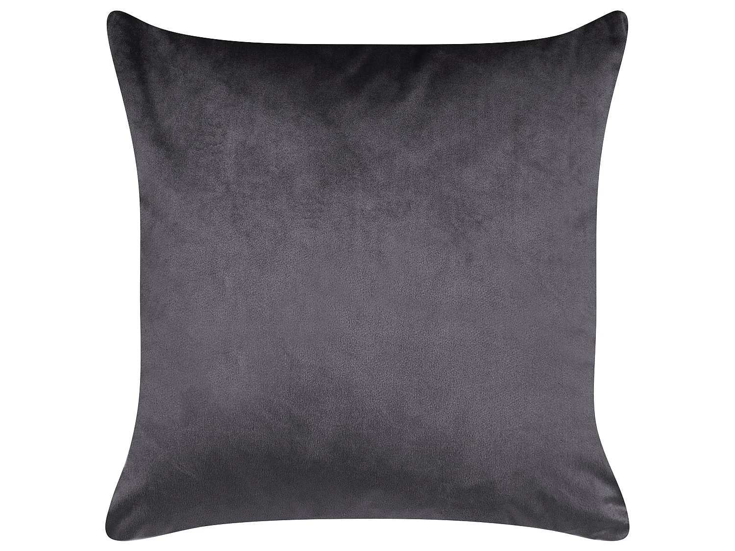 Conjunto de 2 cojines decorativos ALYSSUM Terciopelo 45 x 45 cm Gris Patrón marroquí
