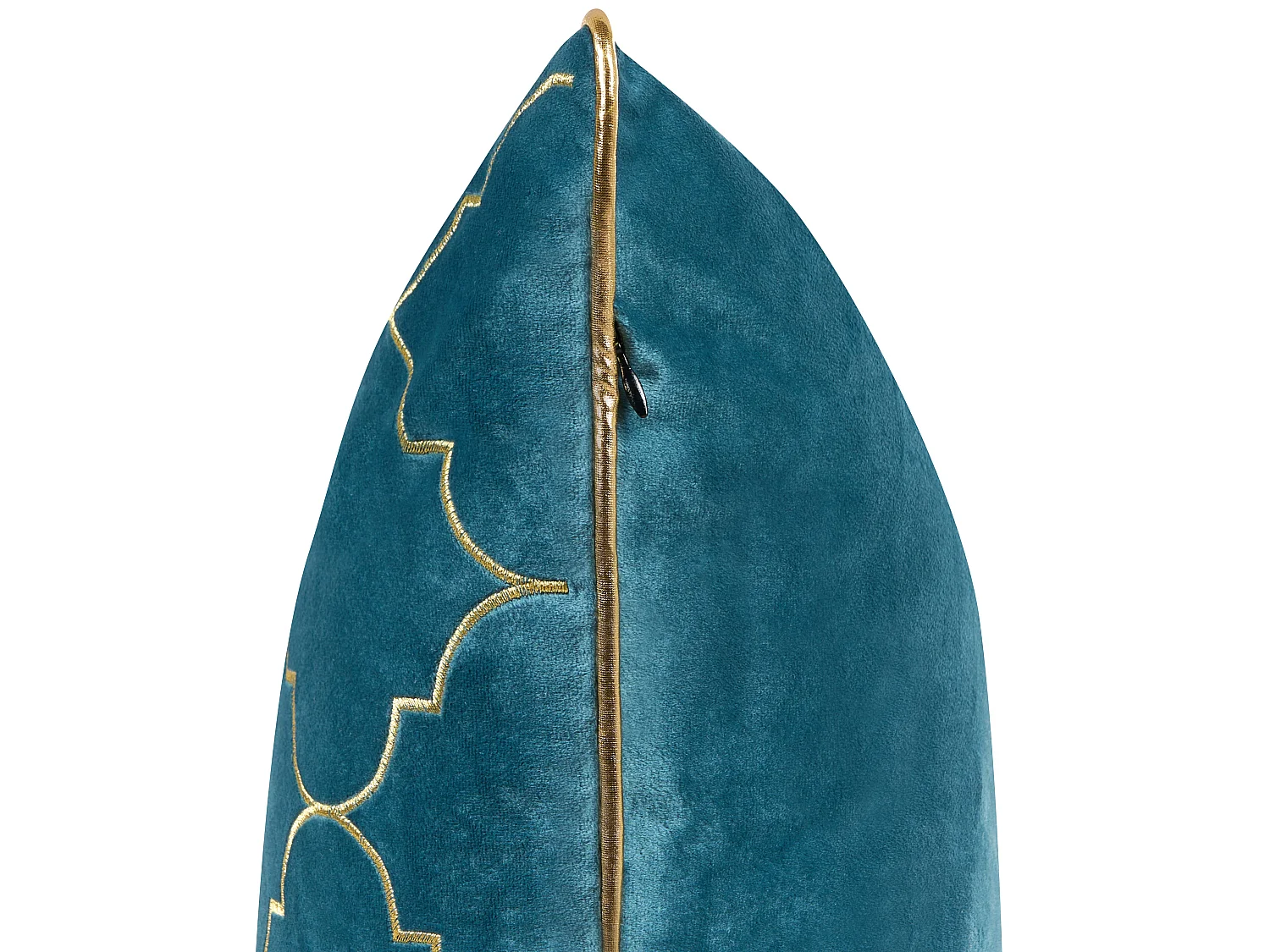 Set di 2 cuscini ALYSSUM Velluto 45 x 45 cm Blu Trama Trellis