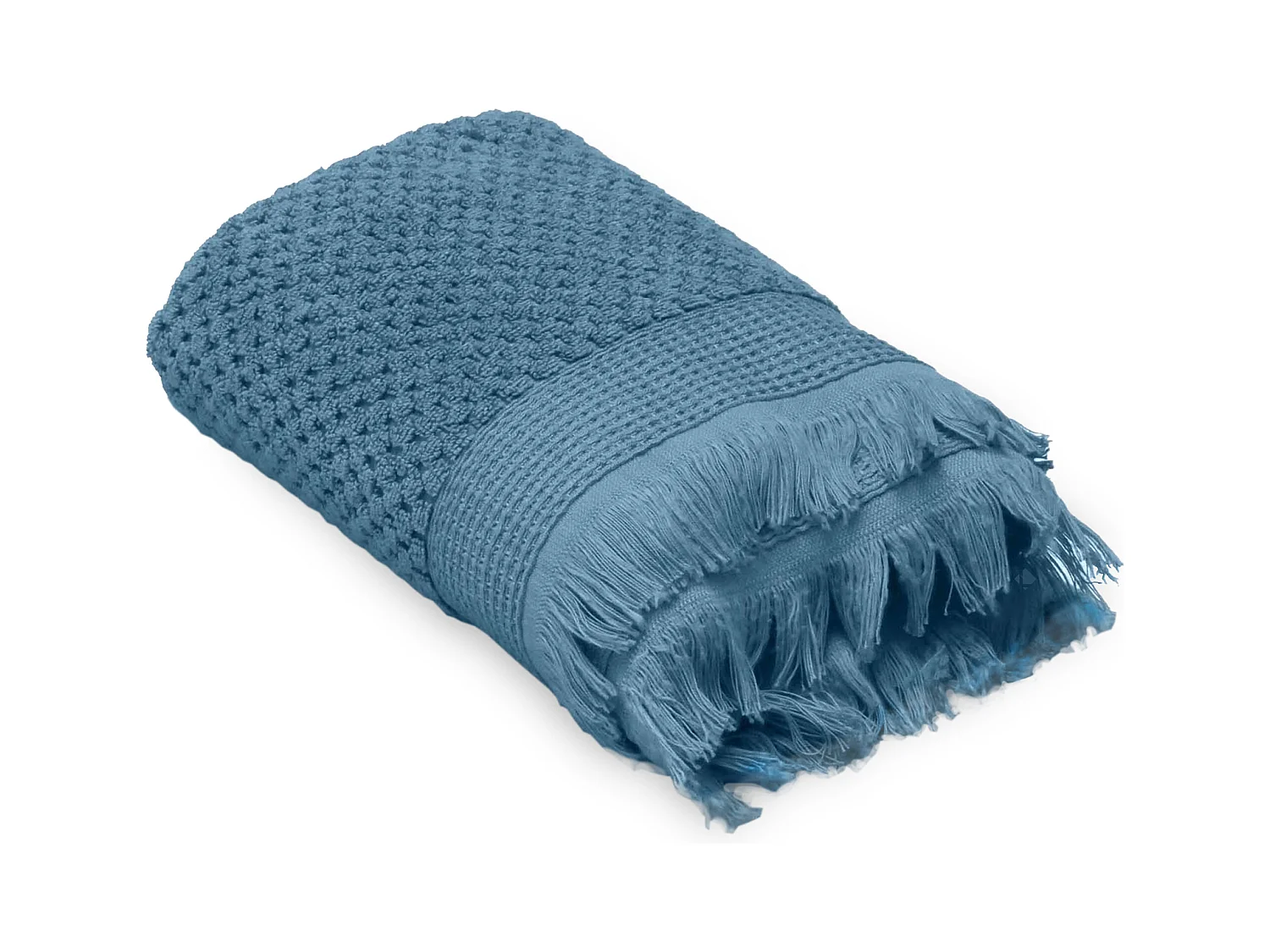 Drap de douche 70x130 cm TETHYS micro-coton bleu Orage