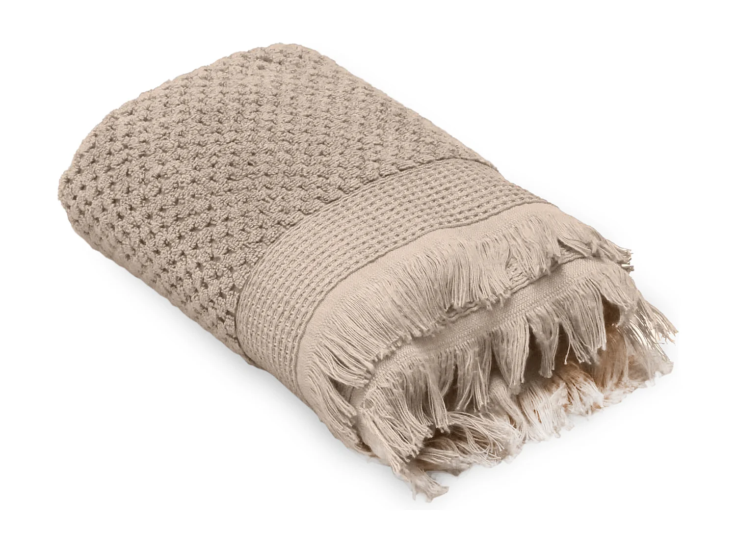 Drap de douche 70x130 cm TETHYS micro-coton beige Chanvre