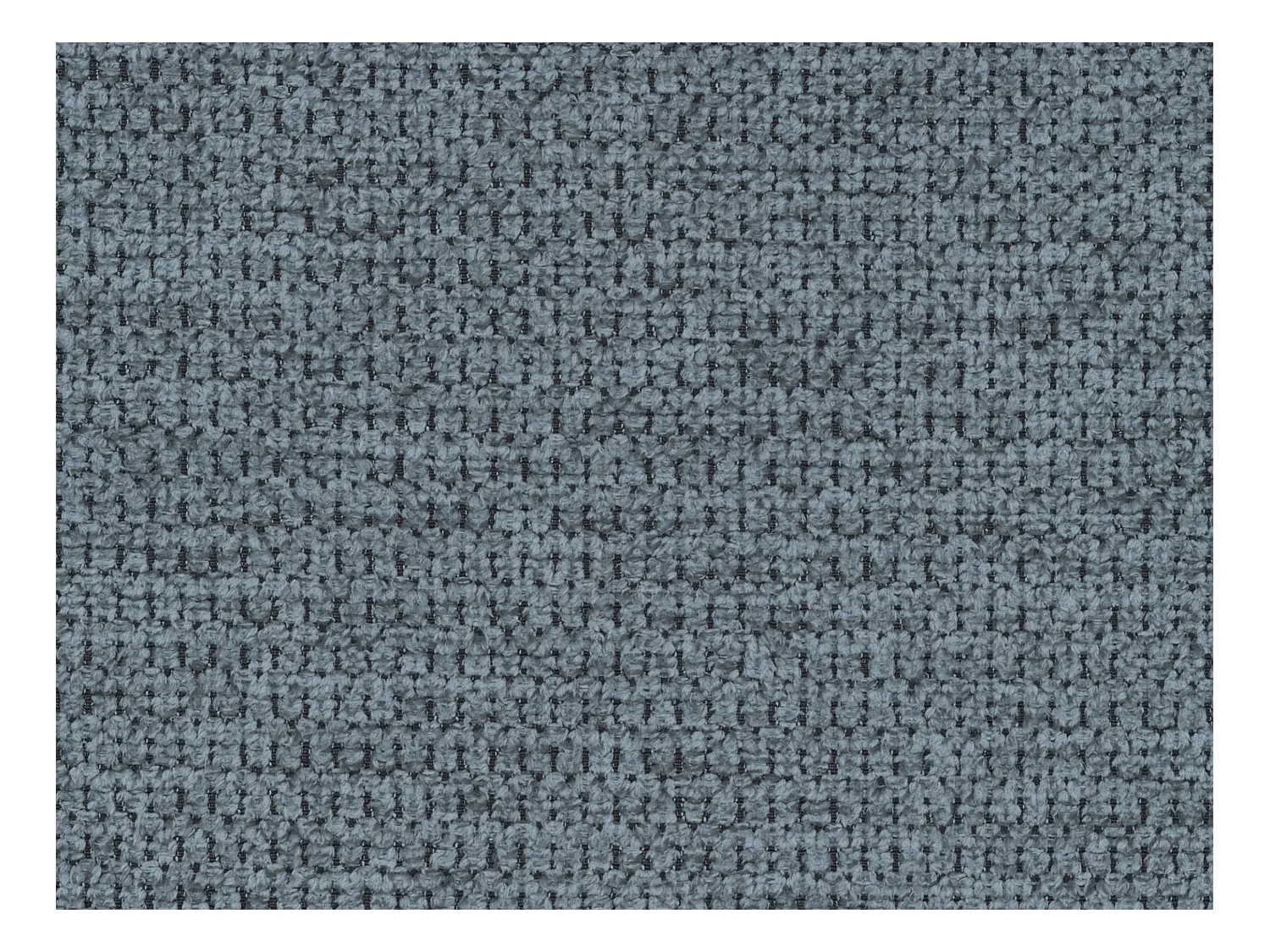 Canapé d'angle droit convertible en tissu texturé bleu AMELIA