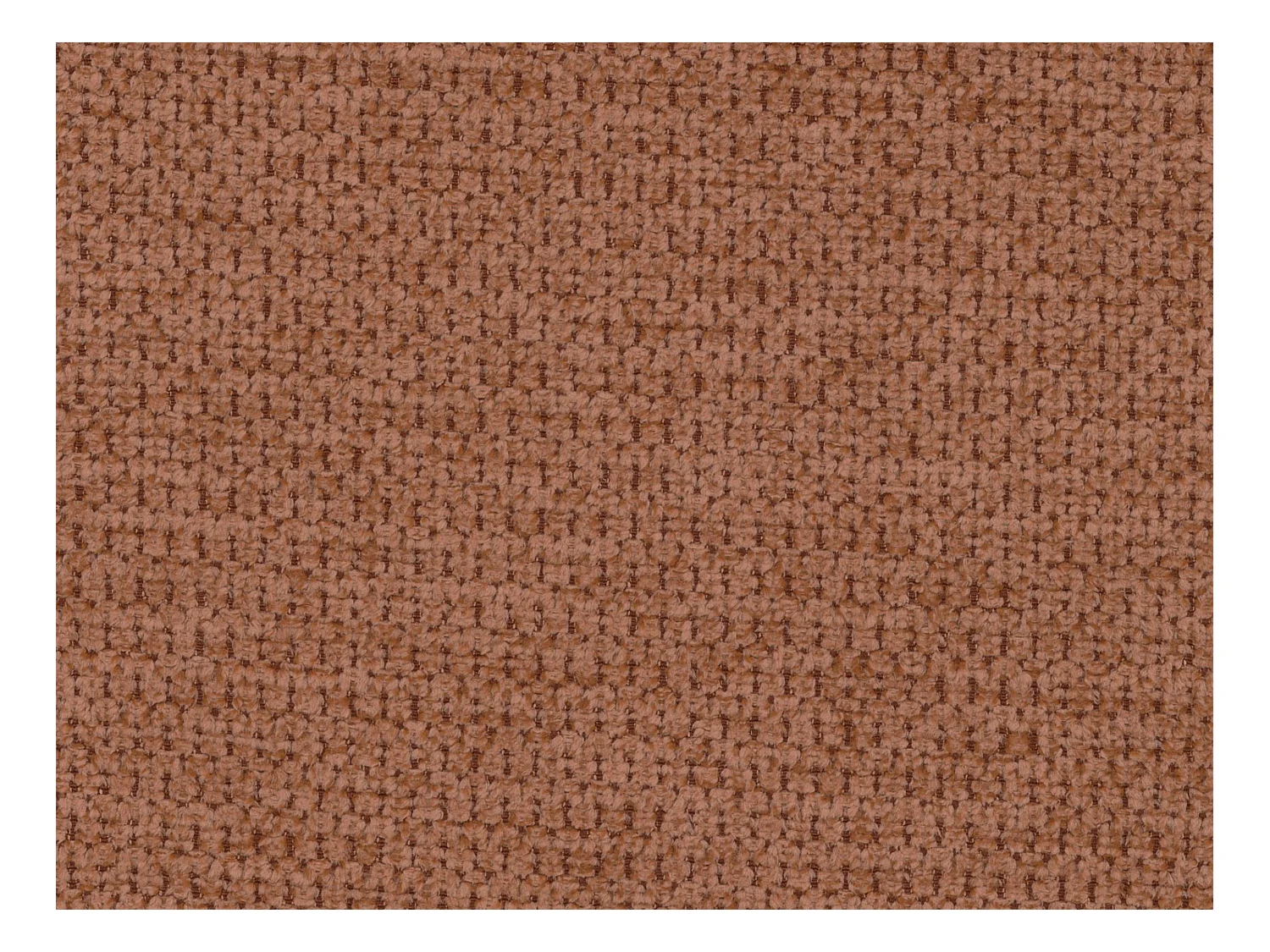 Canapé d'angle gauche convertible en tissu texturé terracotta AMELIA