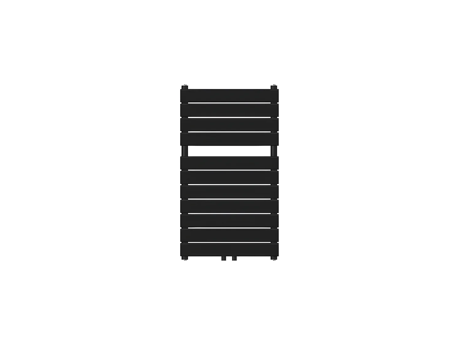 Radiateur de salle de bain Steam 500 x 800 mm Radiateur design noir avec raccord