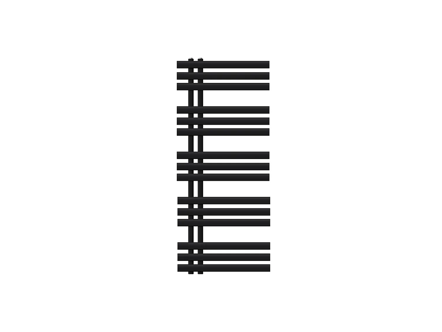 Radiatore EM in ferro Radiatore per asciugamani Radiatore per bagno Nero 500x120