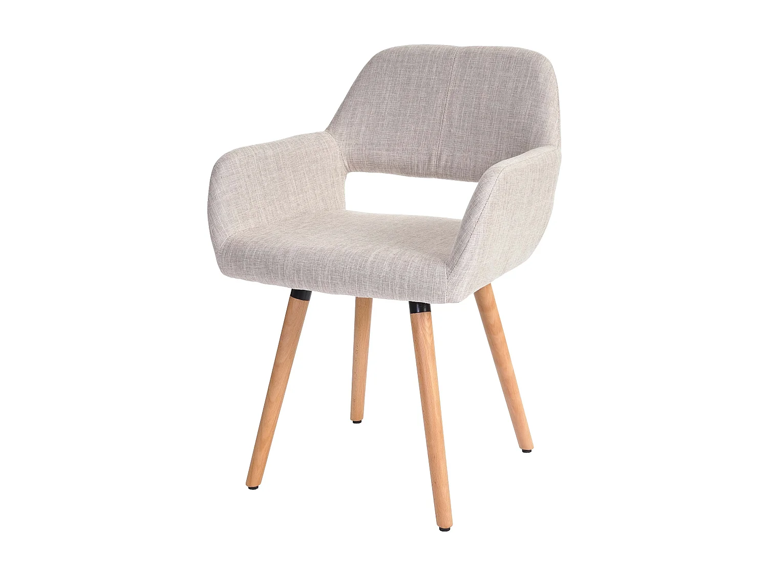 Chaise de salle à bois marron 58 x 55 x 80 cm 04_0002146